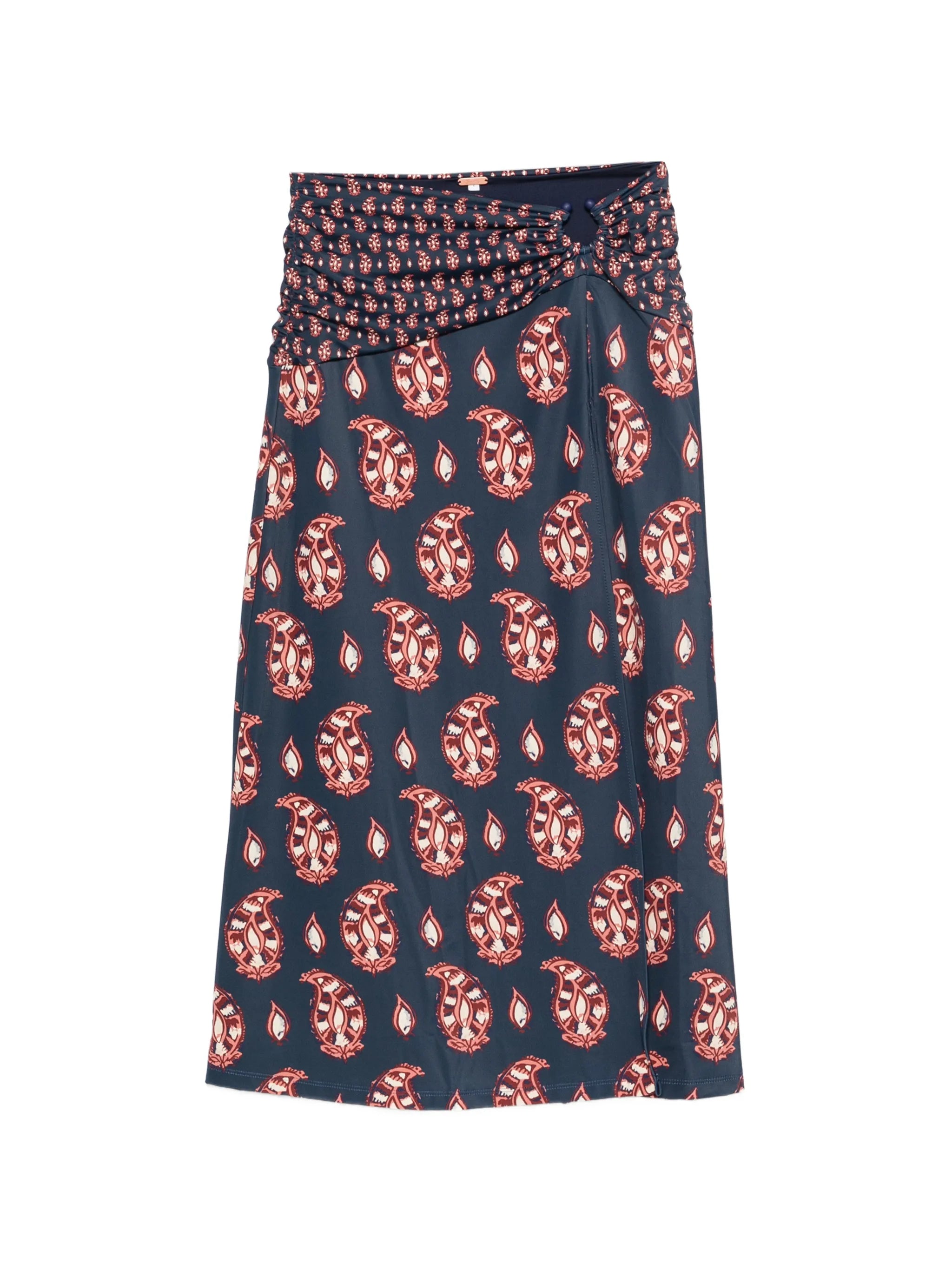 The Sun paisley-pattern midi skirt
