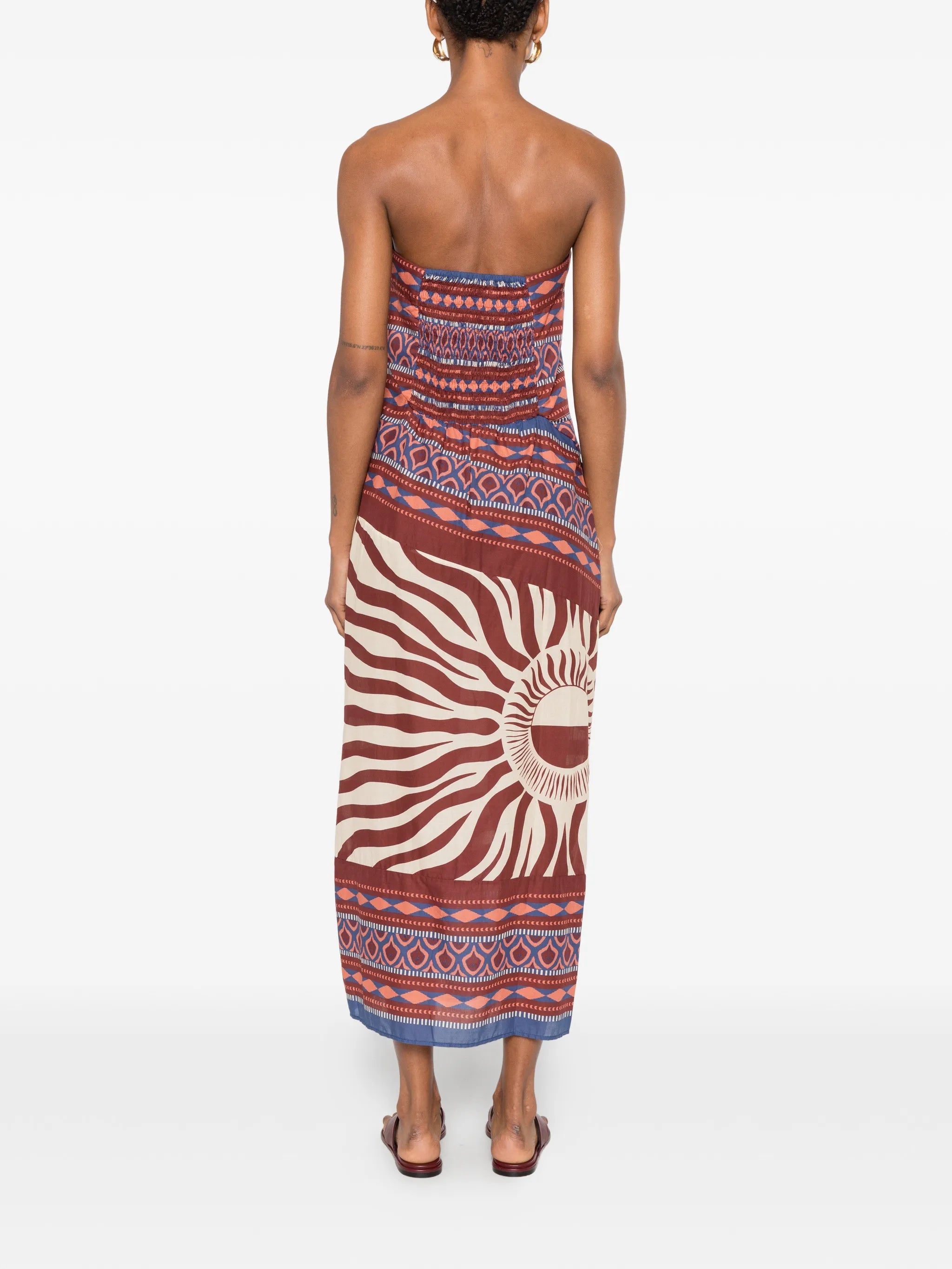 Paraiso Agreste strapless dress