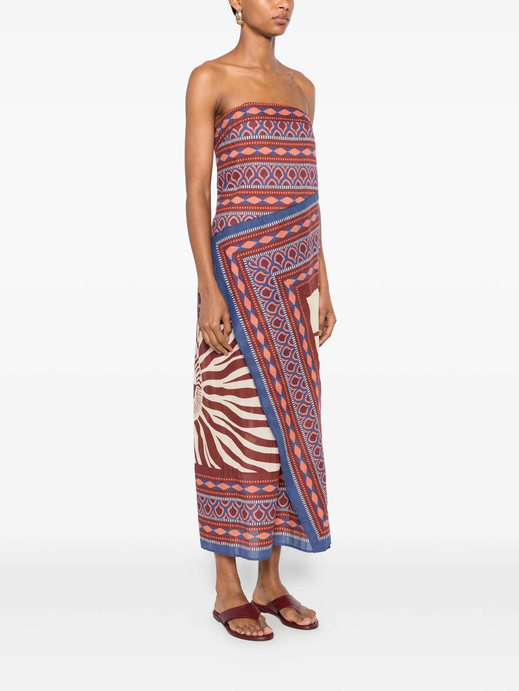Paraiso Agreste strapless dress