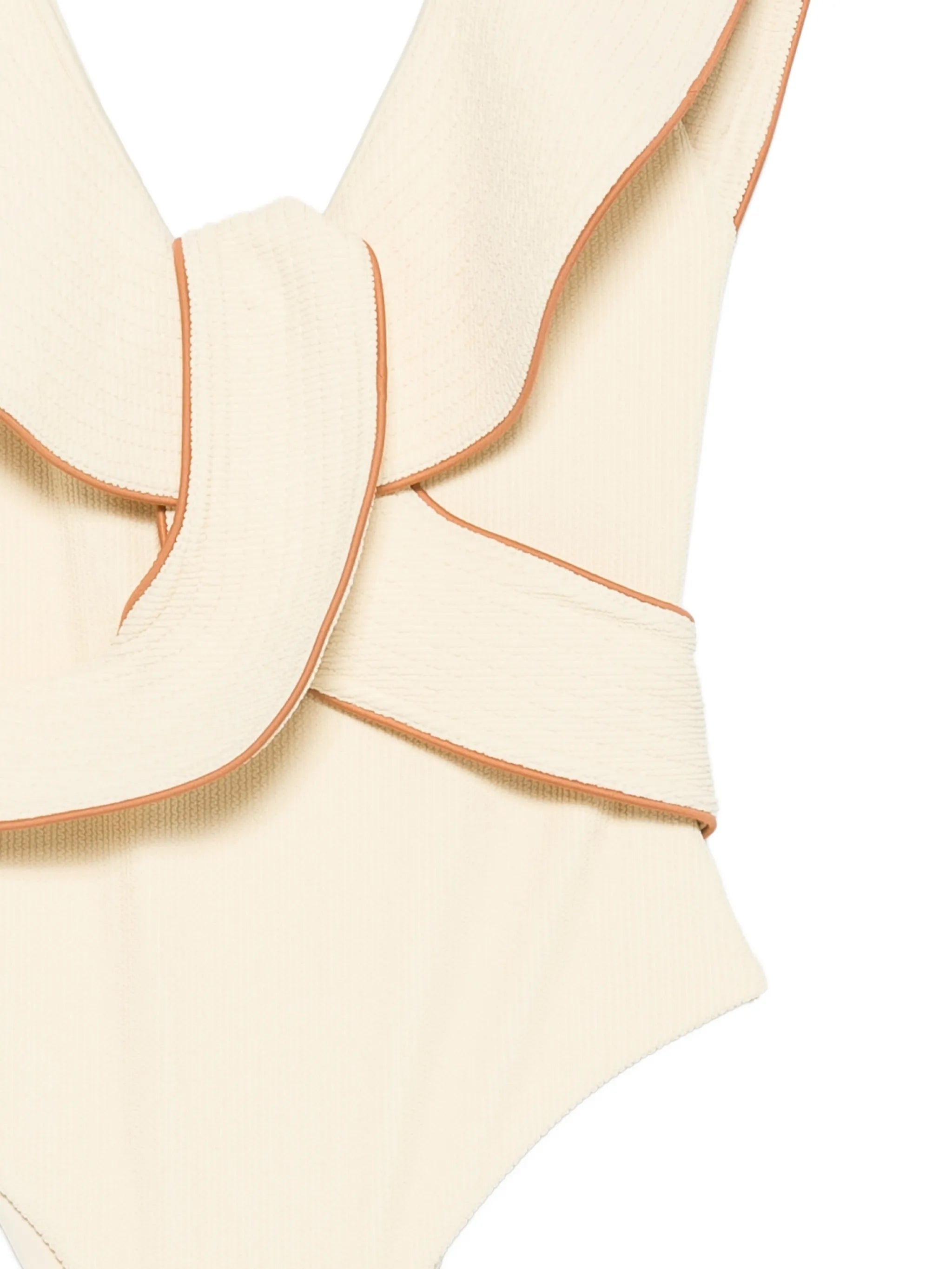 Beaches crinkle ruffled-detail swimsuit