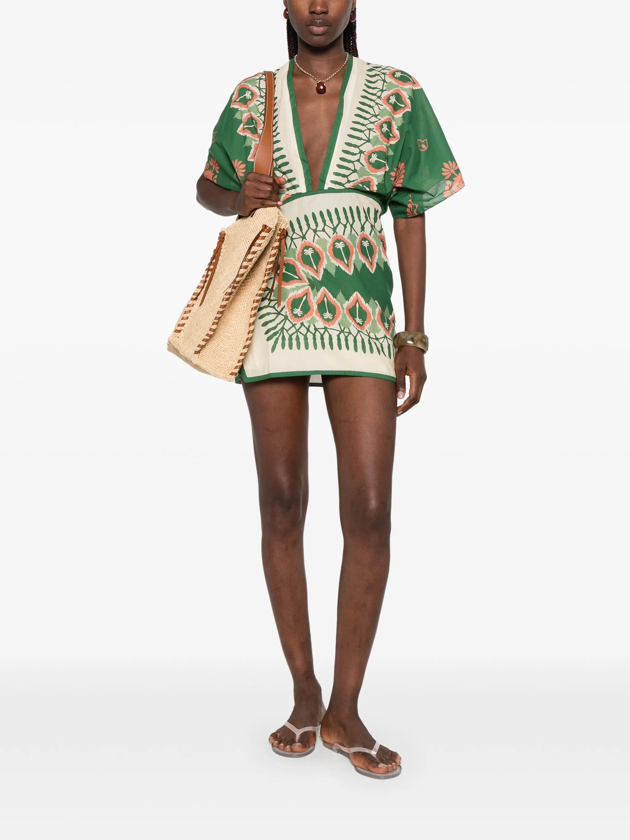 Inundada De Color printed mini dress