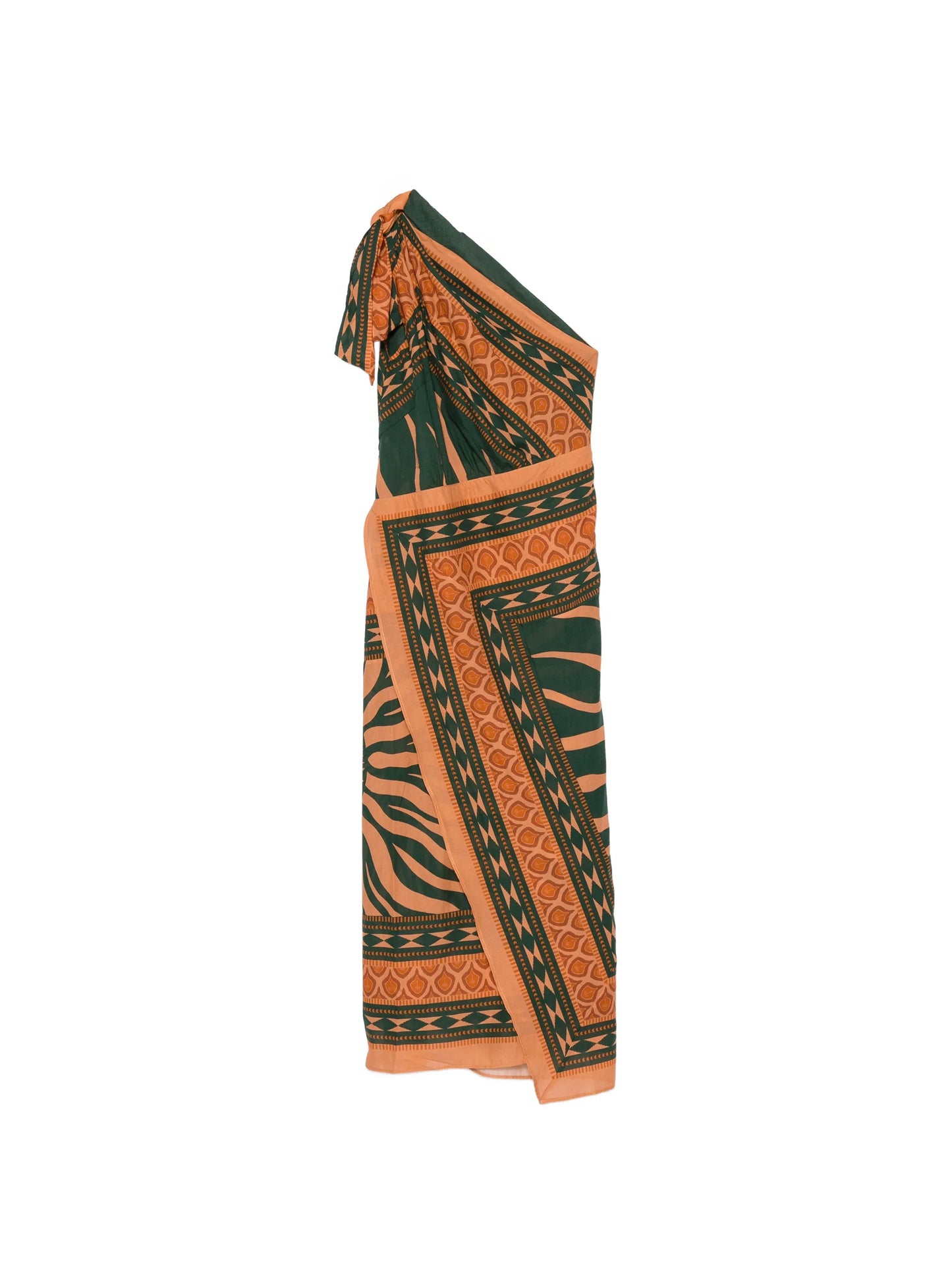 Embracing Courage one-shoulder midi dress