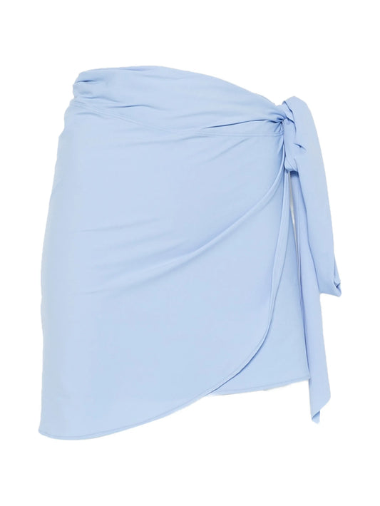 knot-detail beach skirt