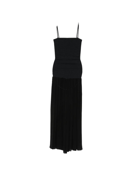 square-neck maxi dress