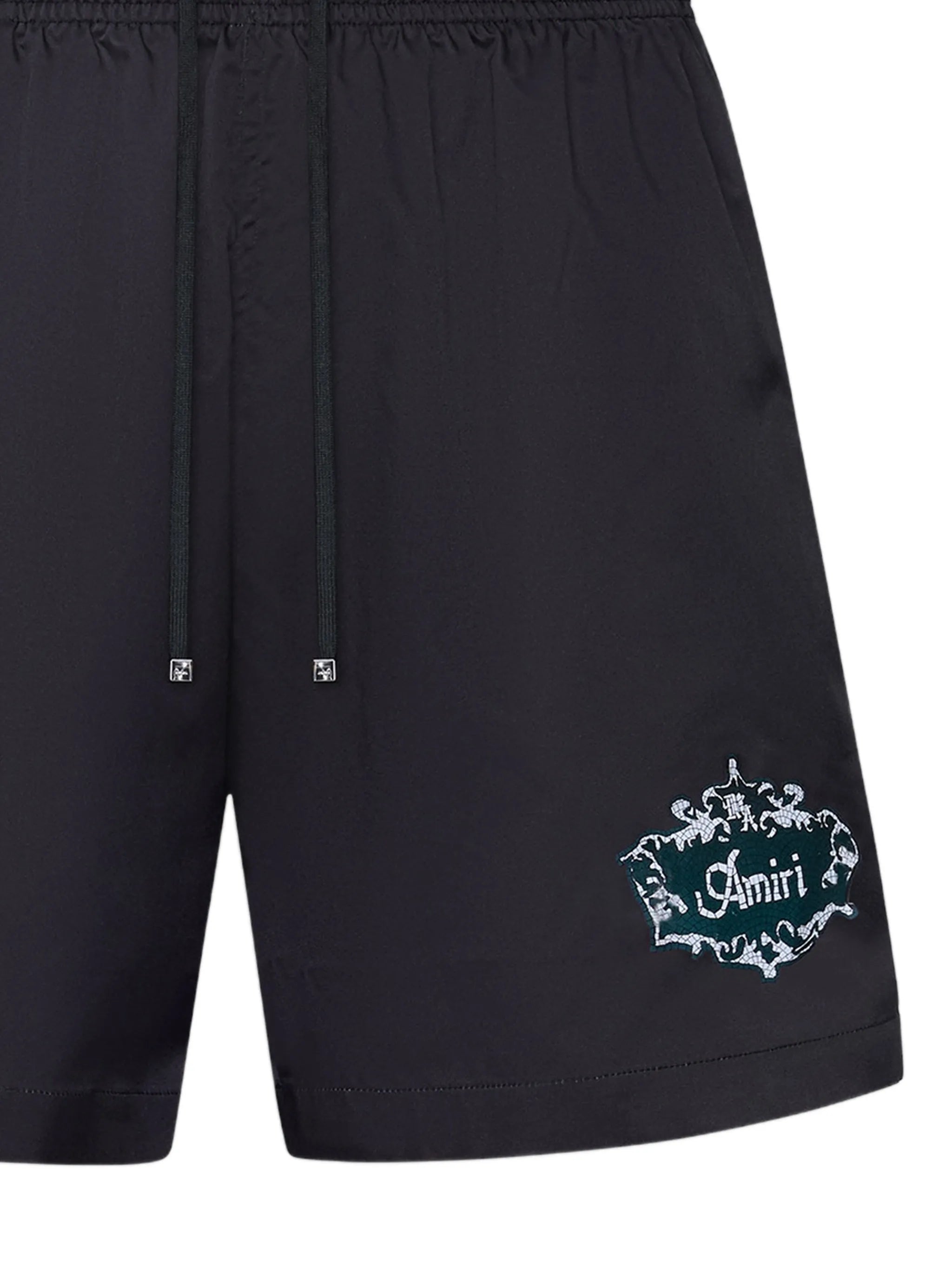 crest-detail swim shorts