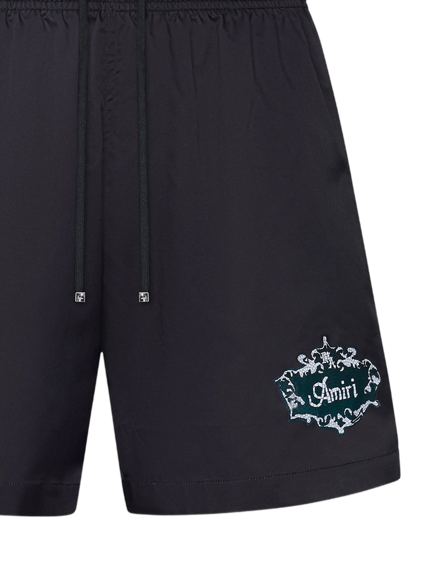 crest-detail swim shorts