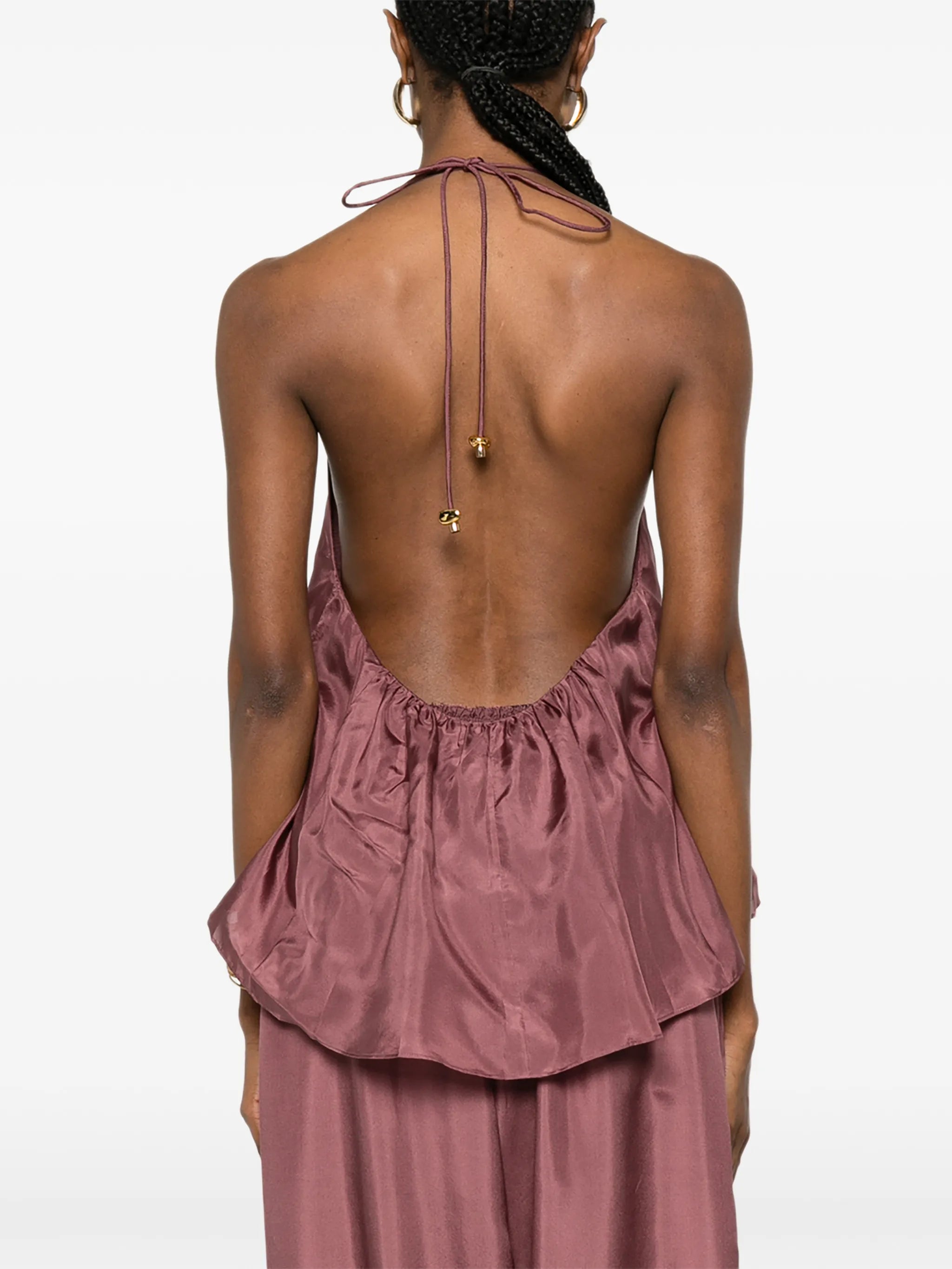 Aster bead-embellishment blouse