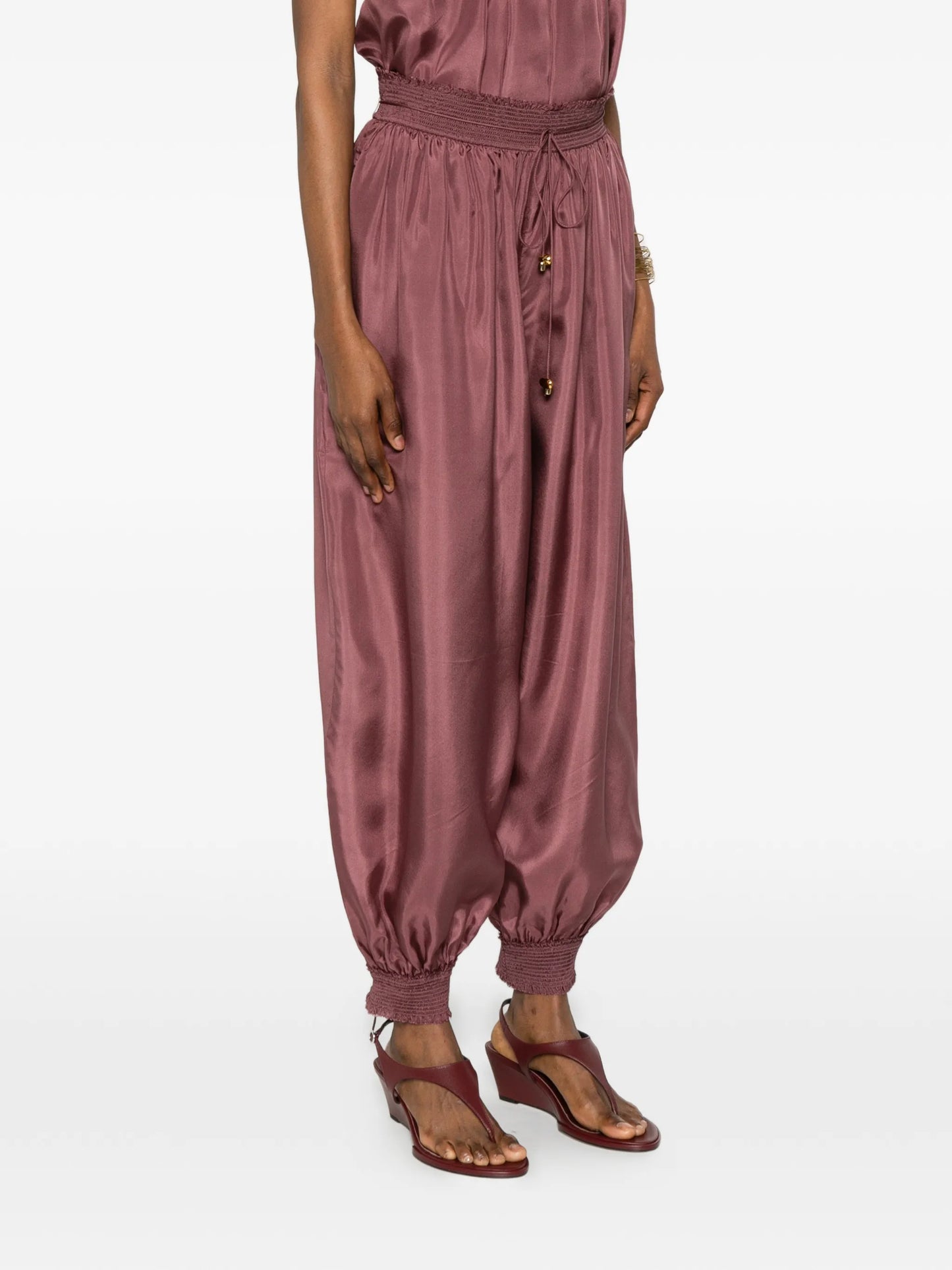 Aster elasticated-waistband trousers