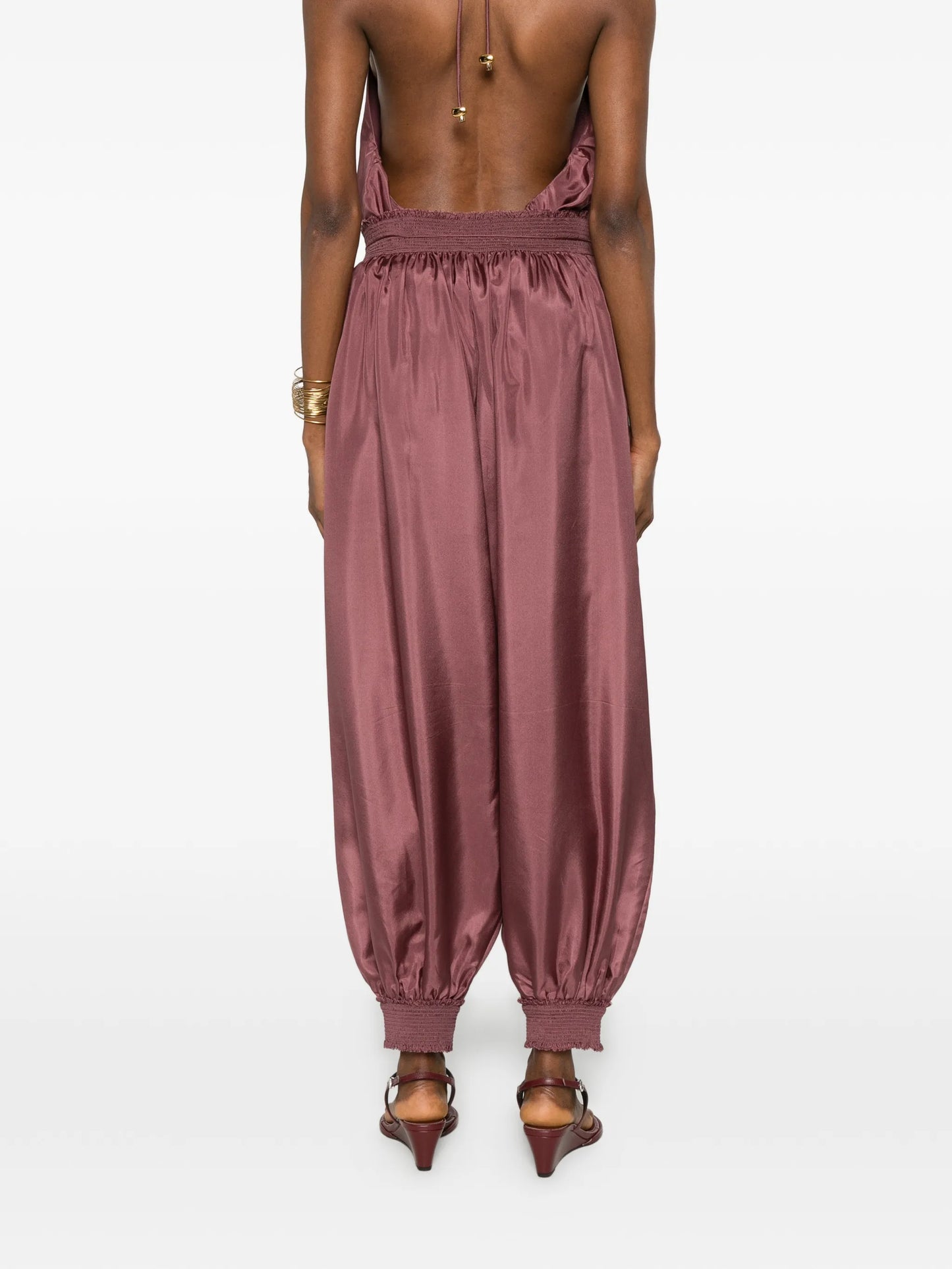 Aster elasticated-waistband trousers