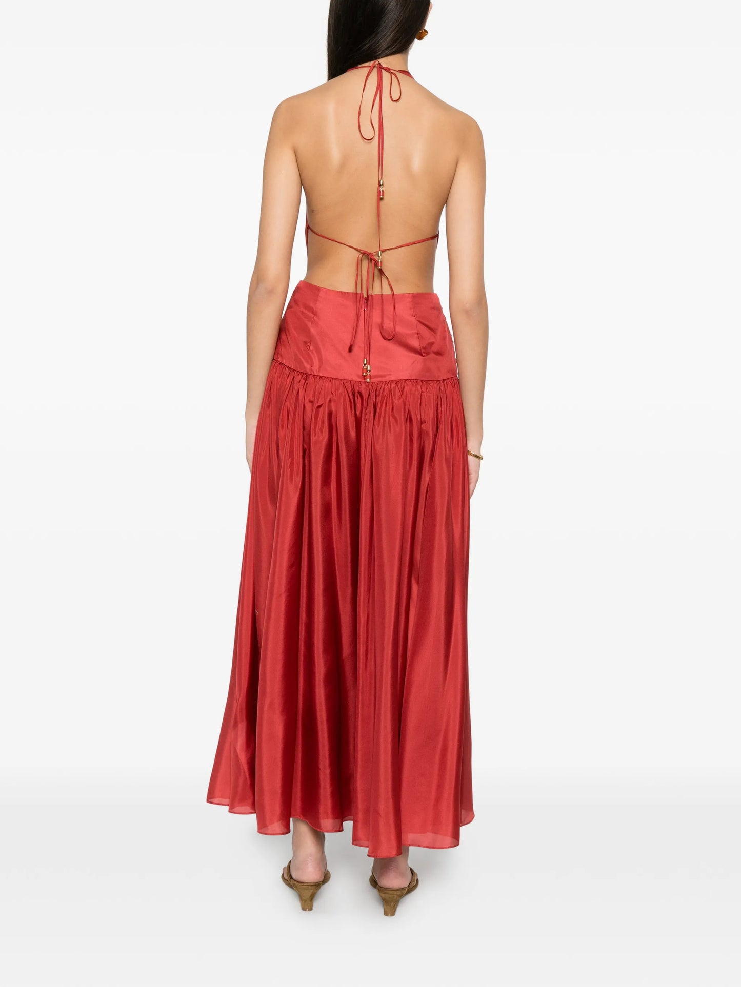 Indra plunge-neck dress