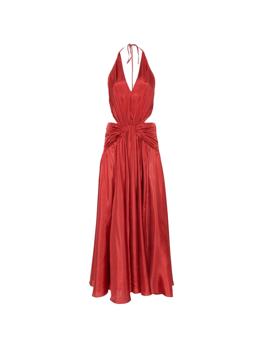 Indra plunge-neck dress
