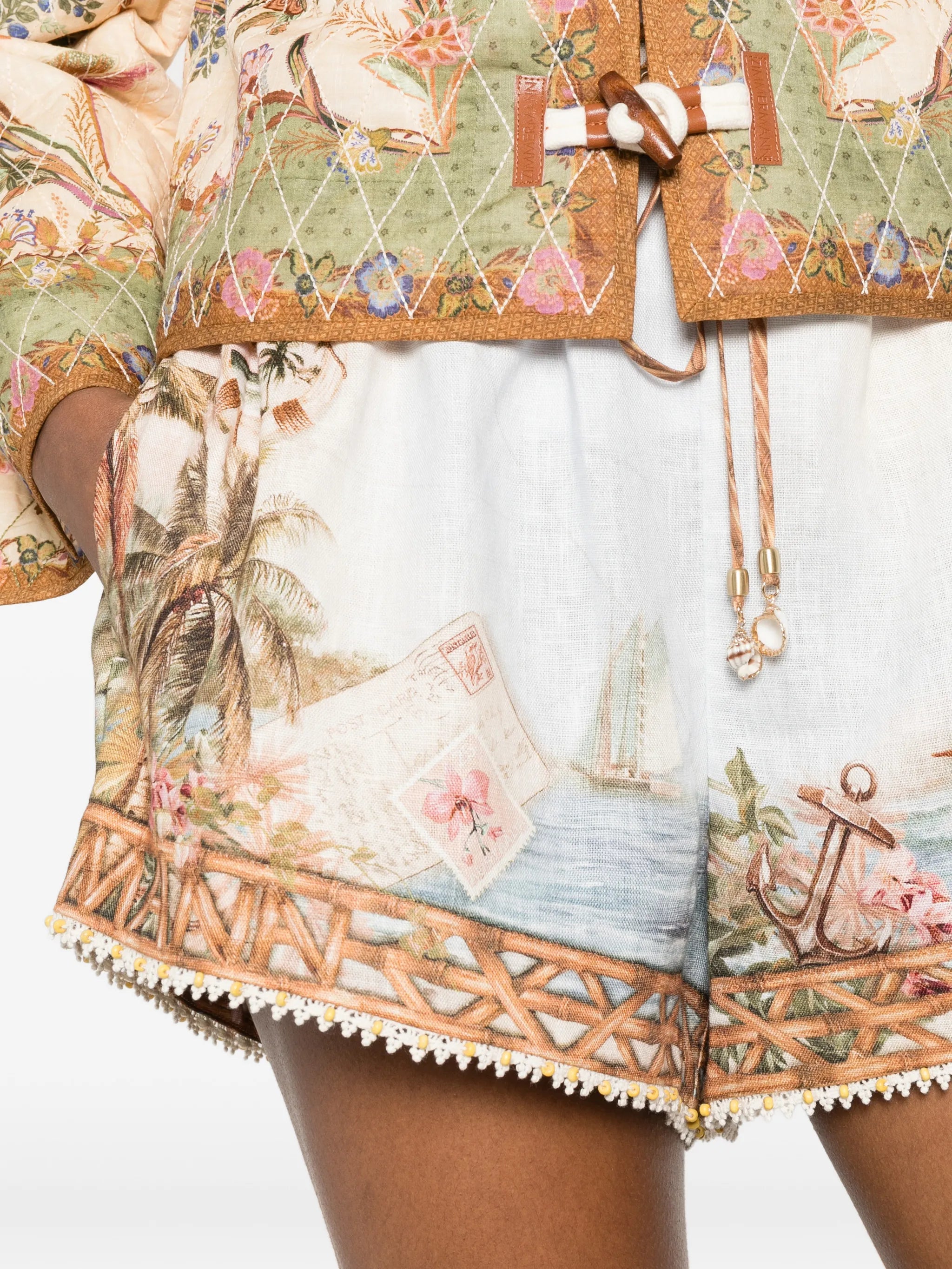 Mahon print shorts