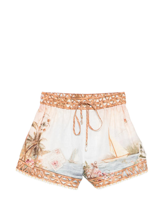 Mahon print shorts