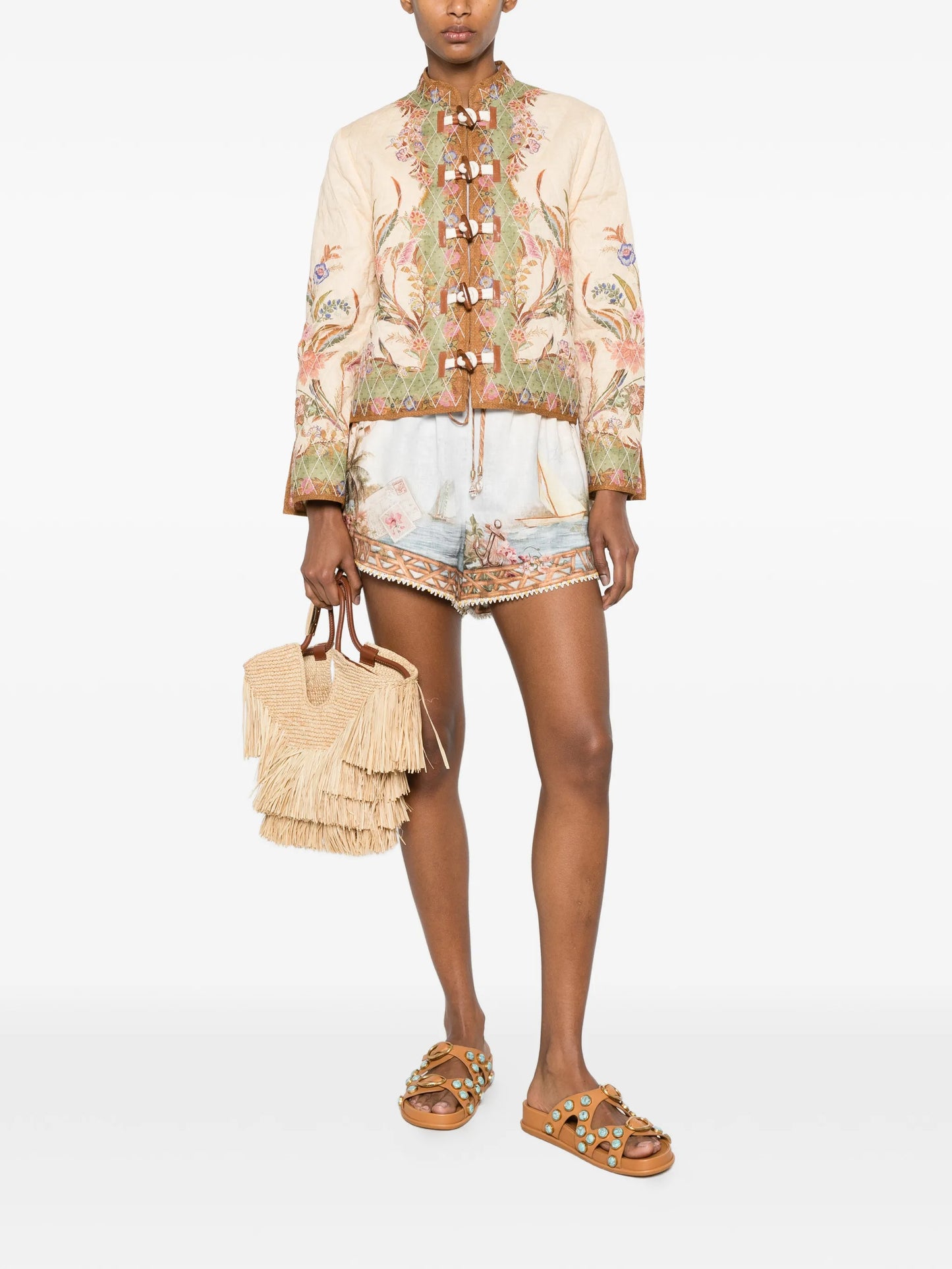 Mahon print shorts