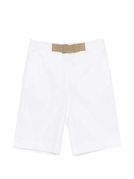 Double T pleated shorts