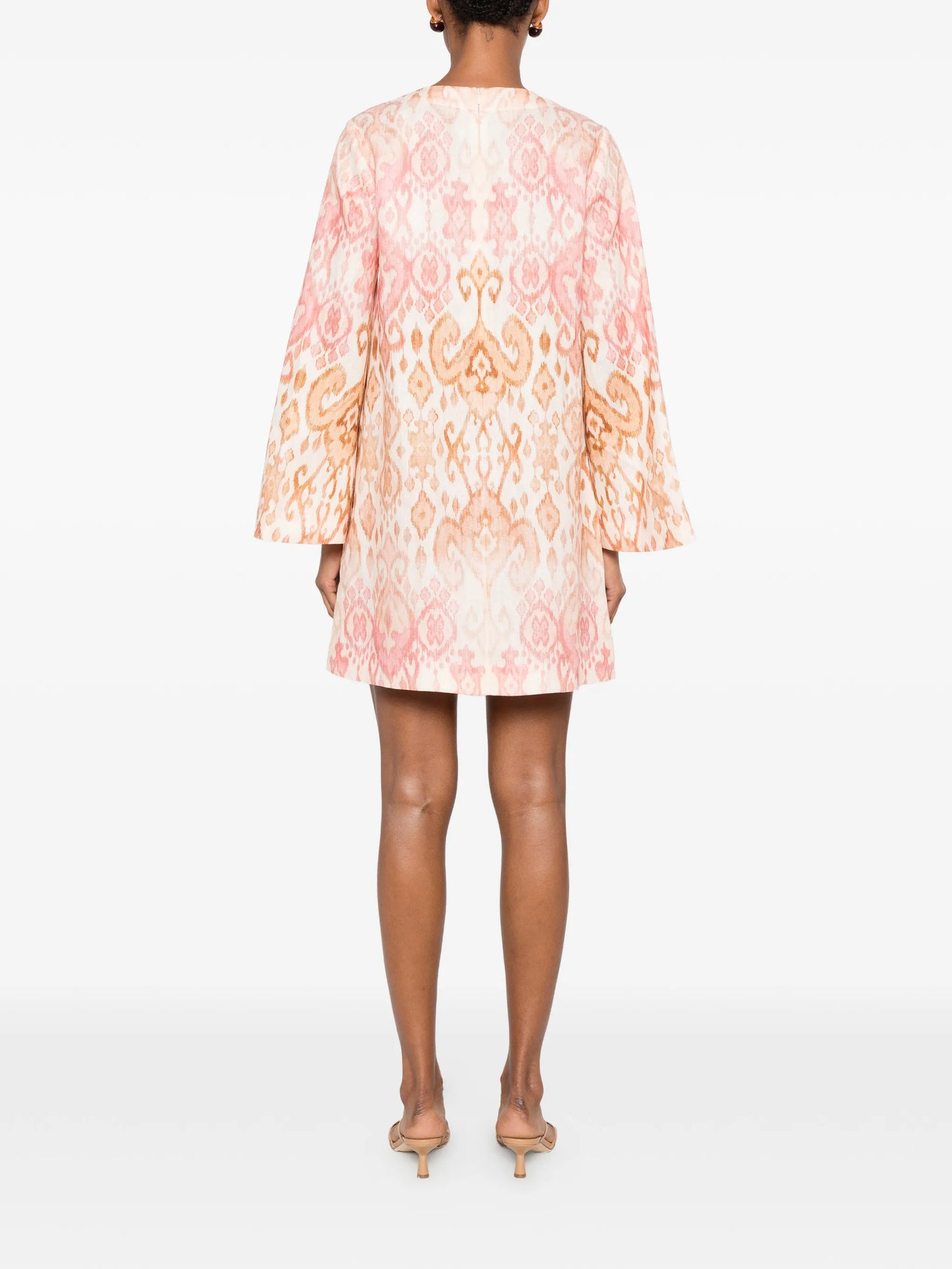 Aster ikat-print dress