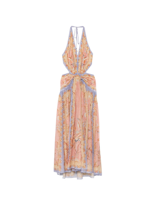 Indra plunge-neck maxi dress