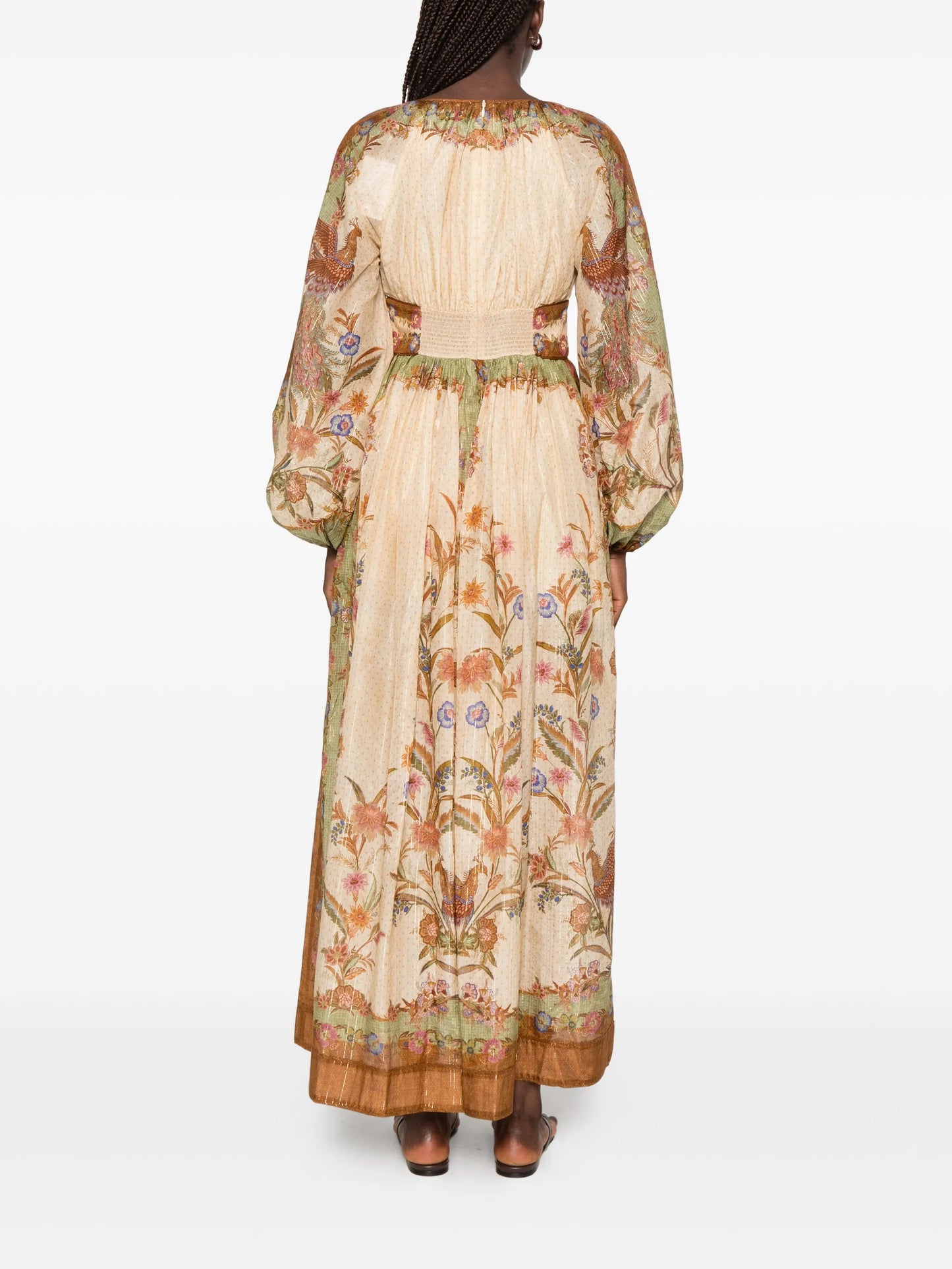 Indra floral-print maxi dress