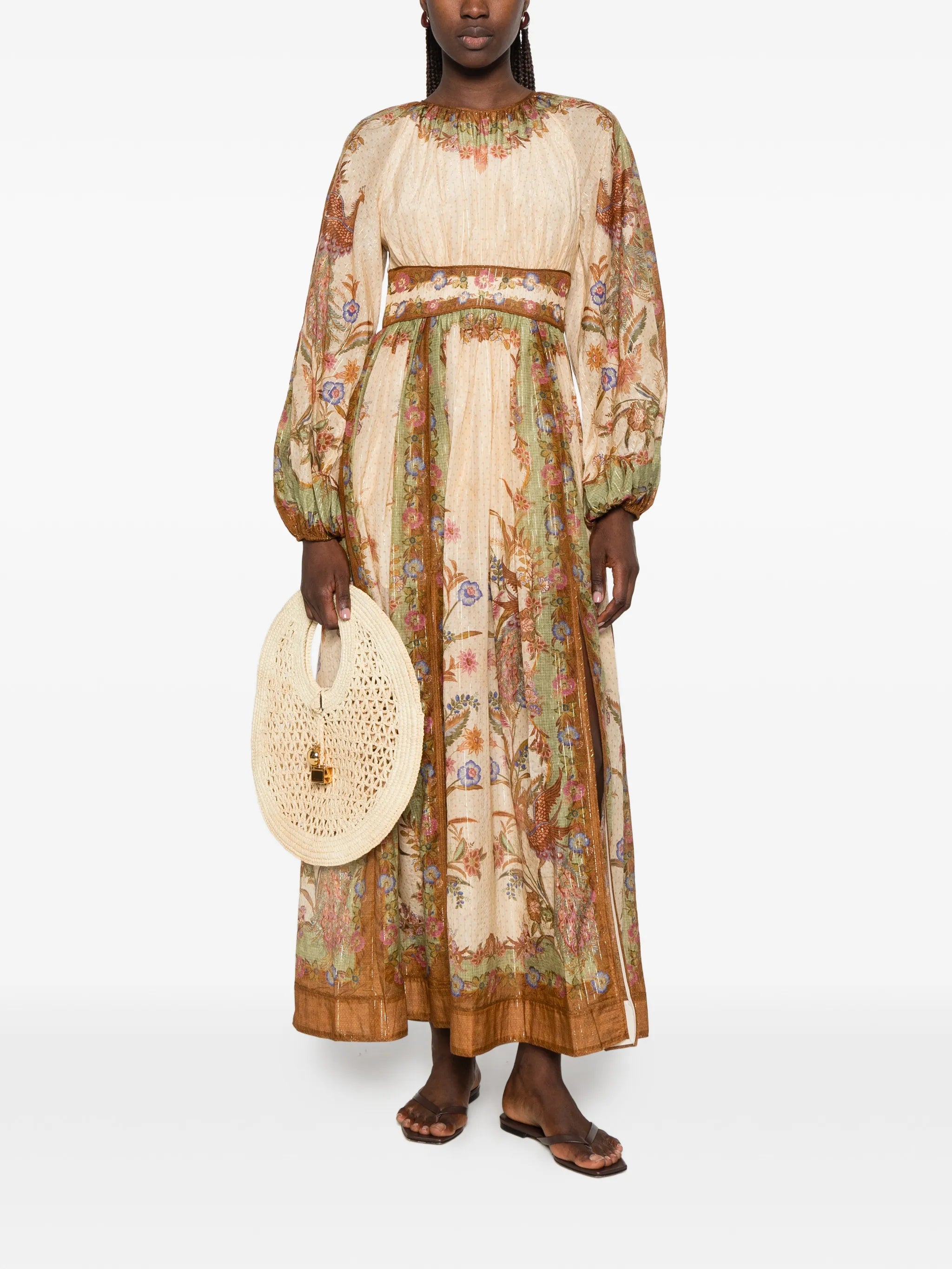 Indra floral-print maxi dress