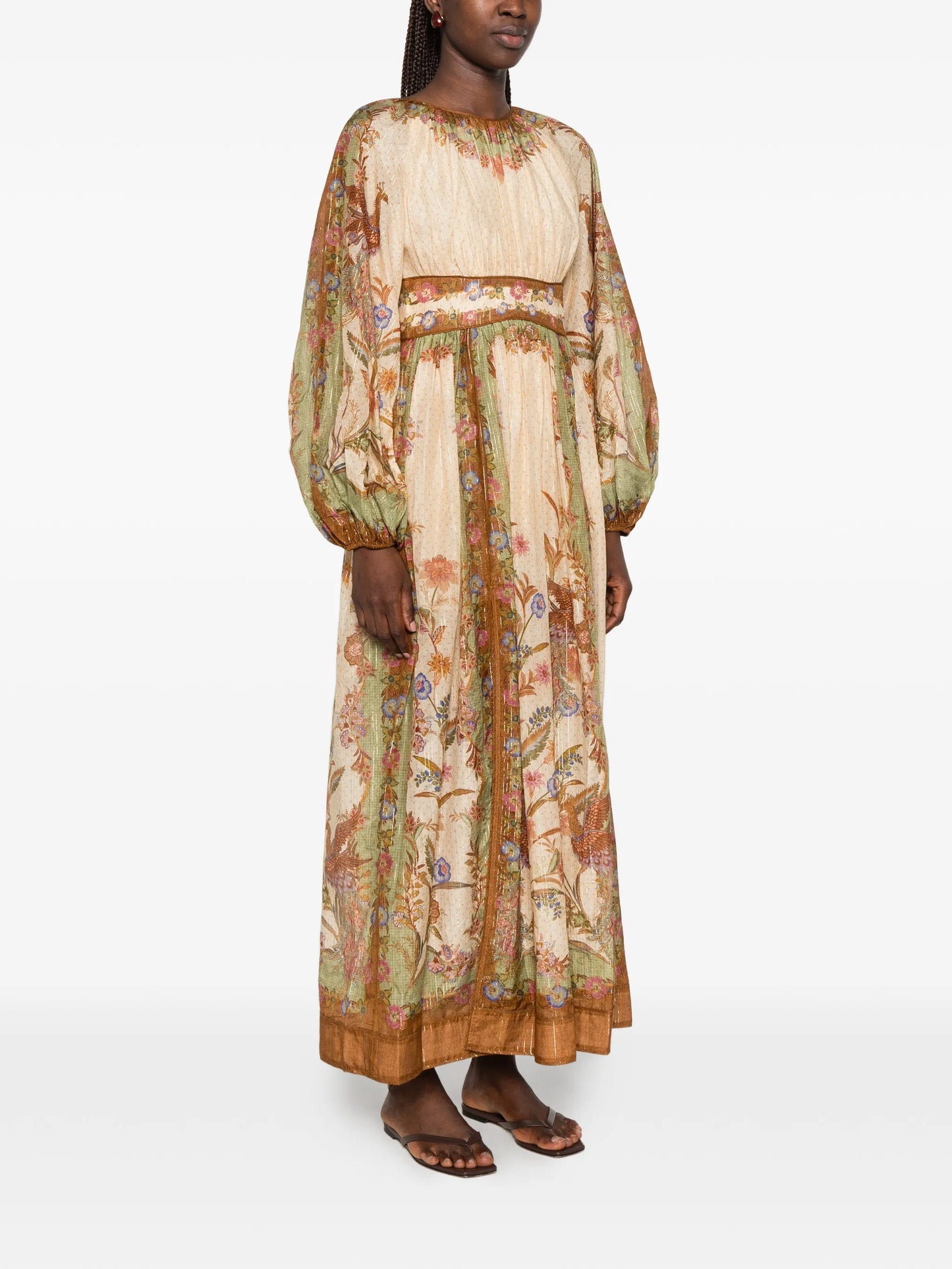 Indra floral-print maxi dress