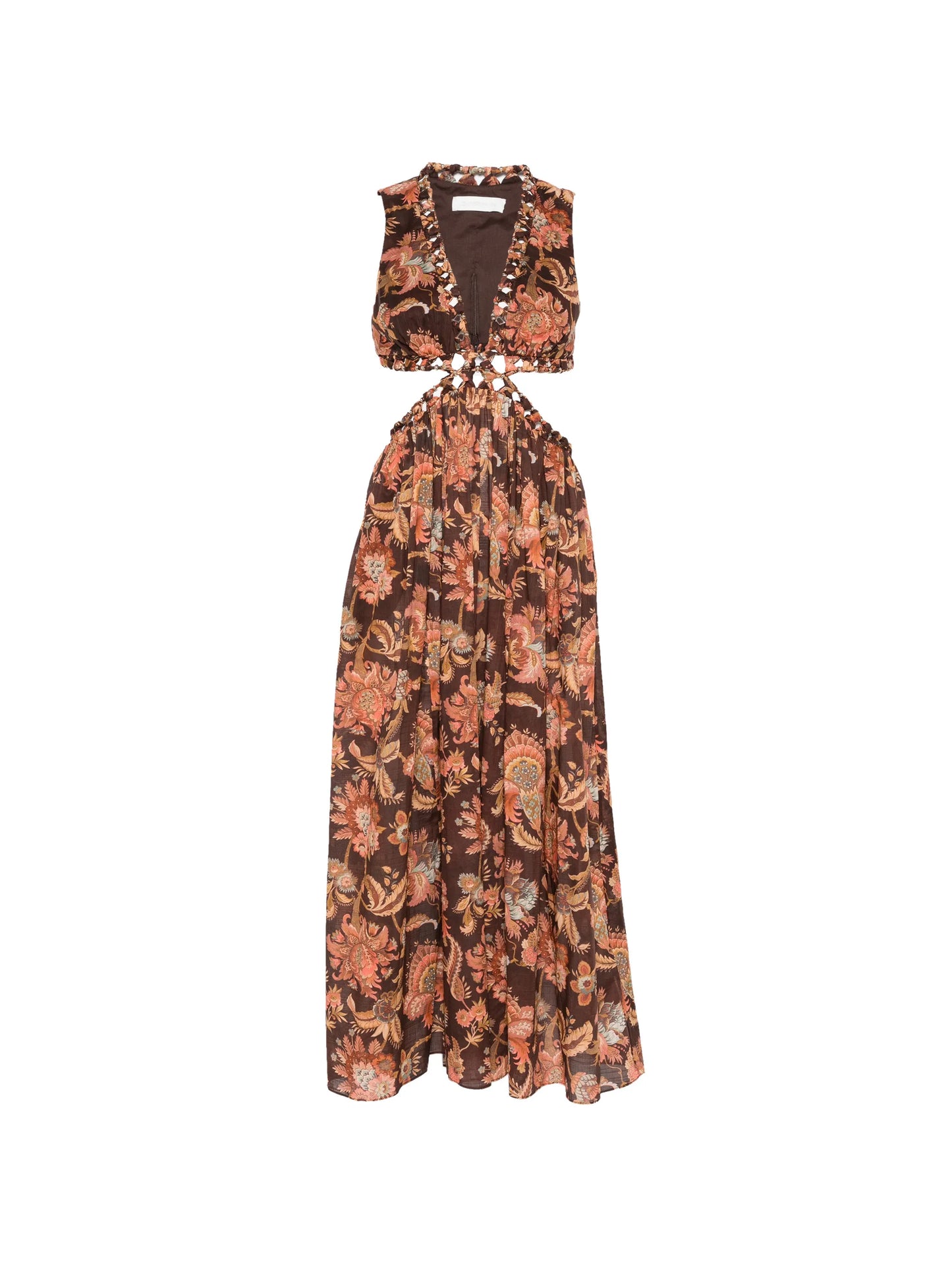 Aster floral-print dress