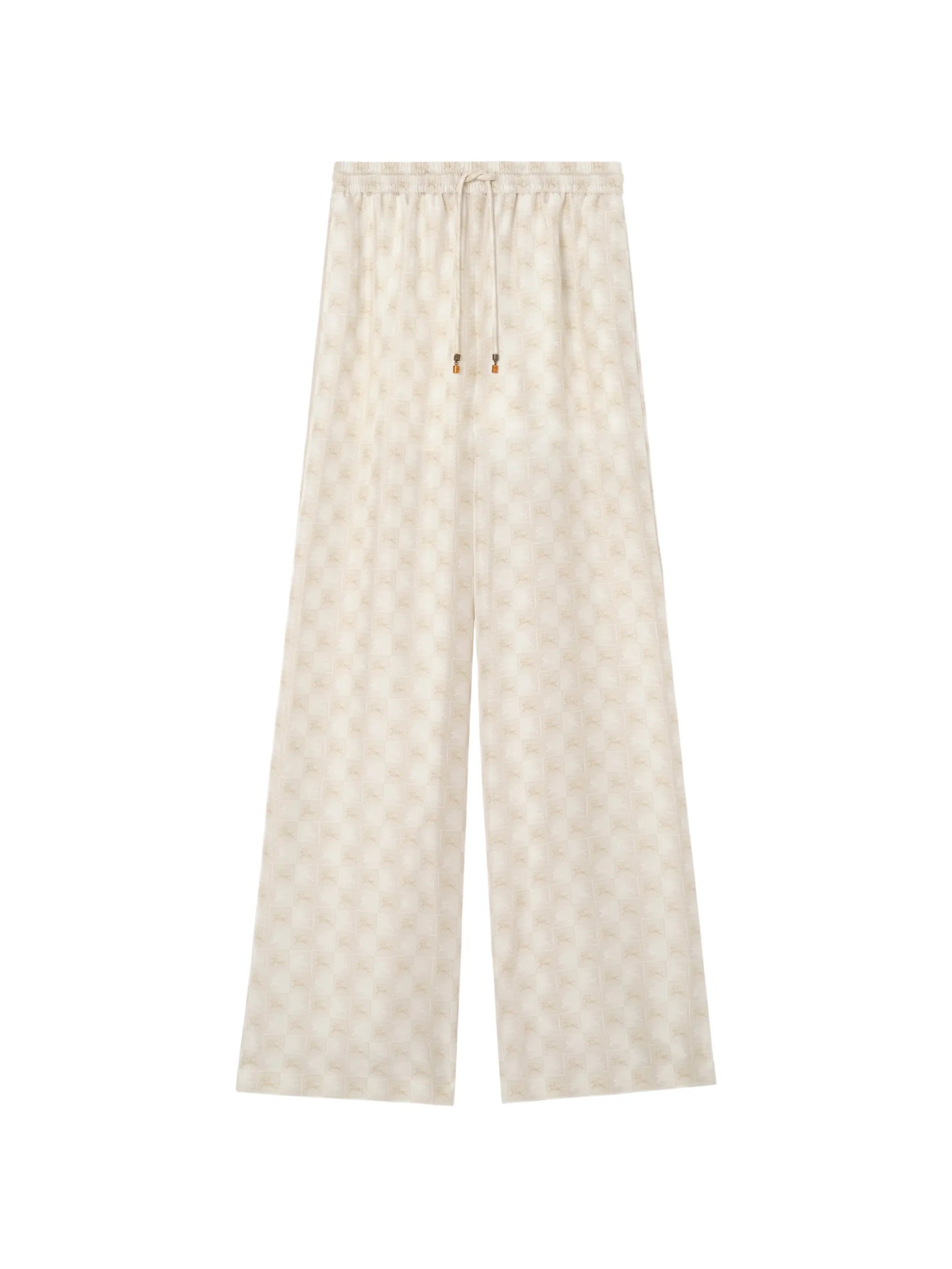 EKD Checkerboard silk pyjama trousers