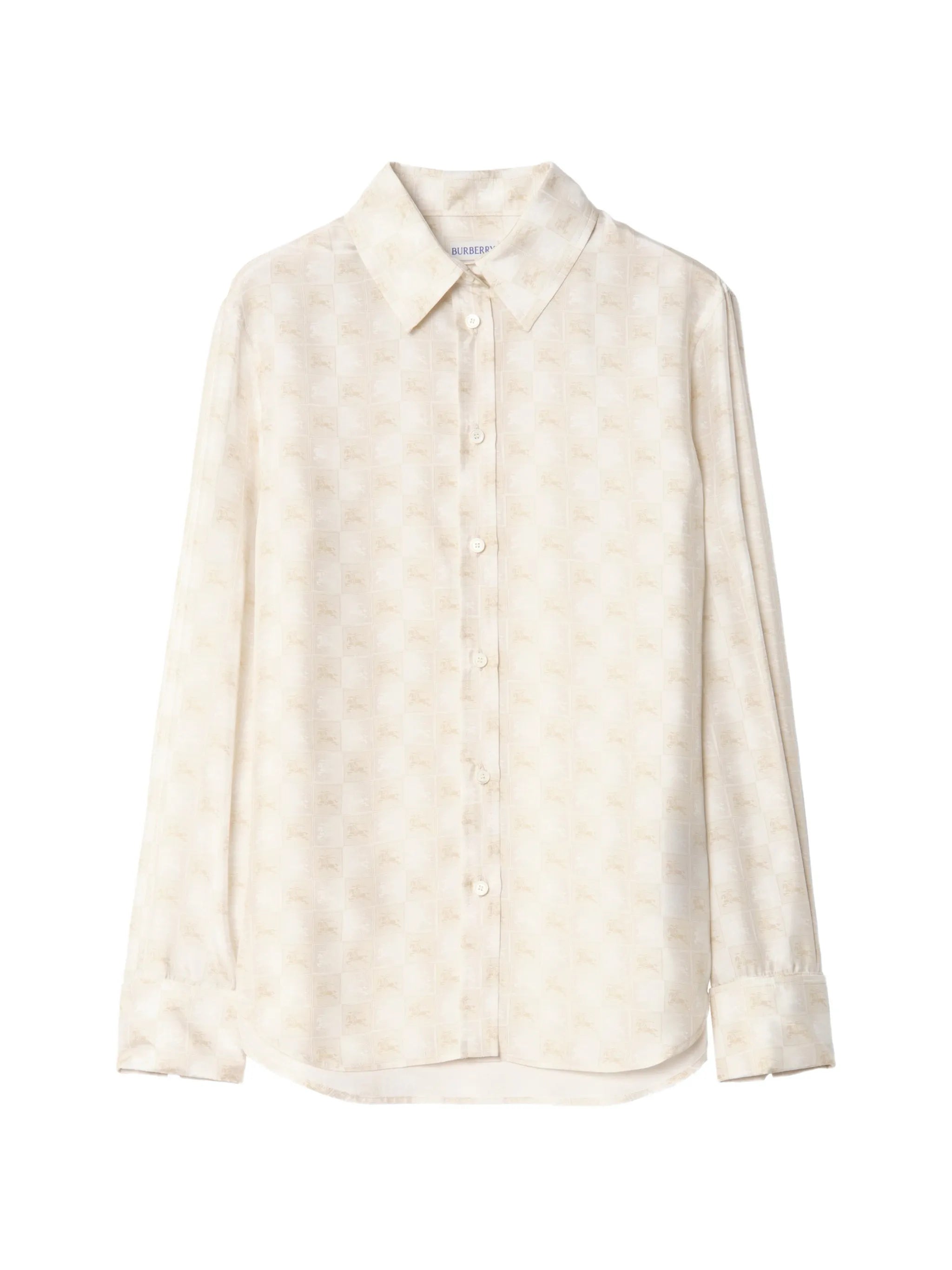 regular fit EKD Checkerboard silk shirt