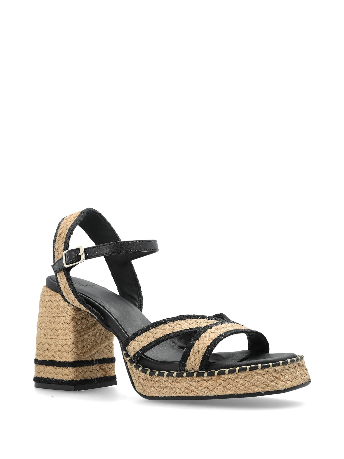 platform woven sandals