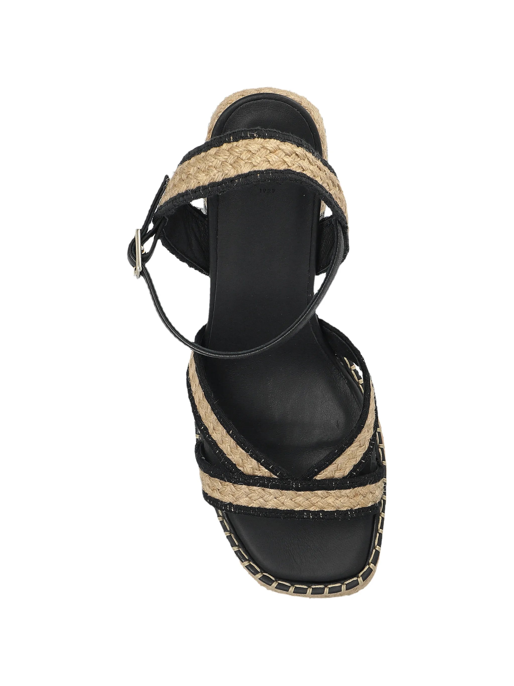 platform woven sandals