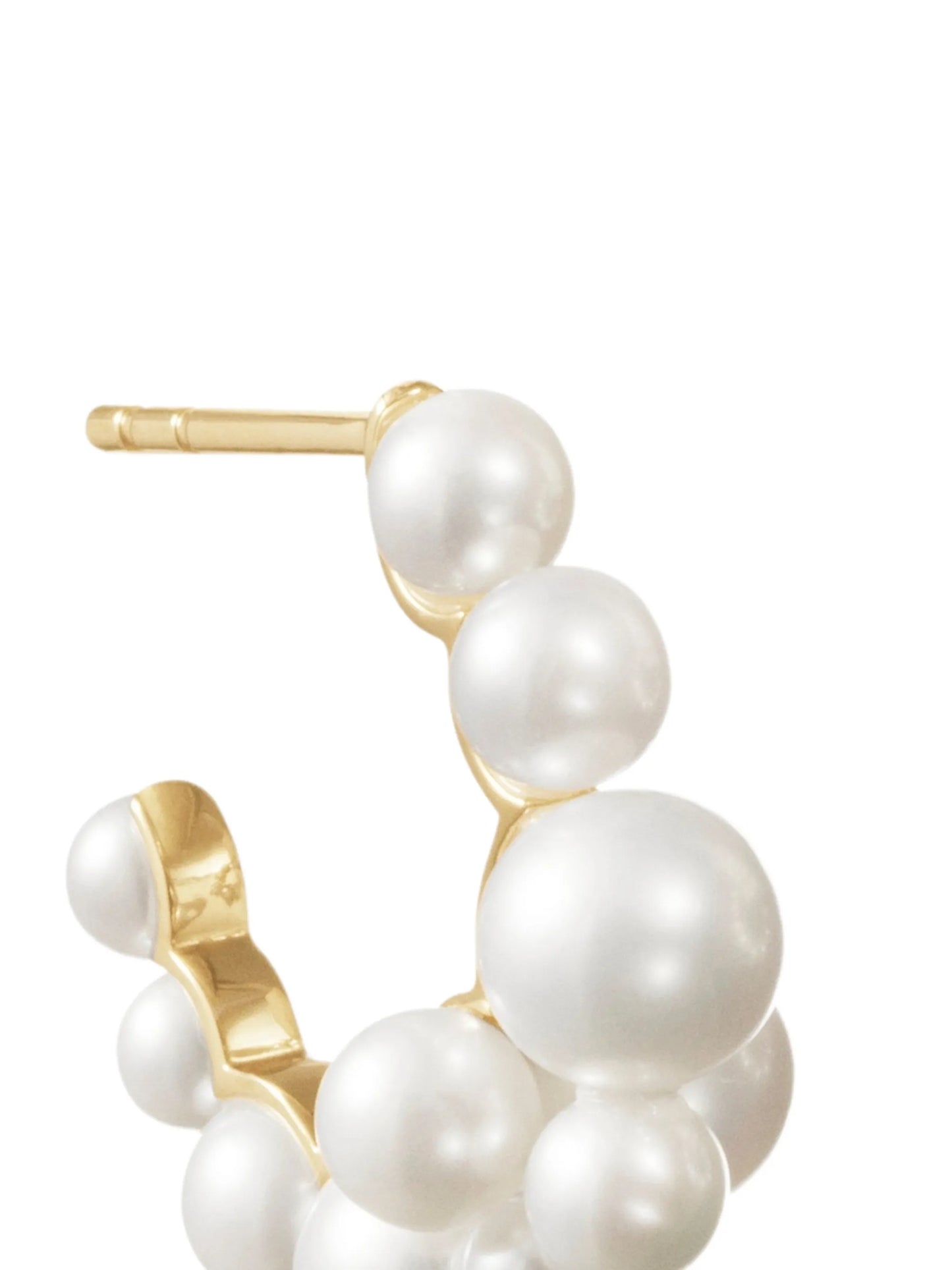 Boucle Botticelli pearl-cluster hoop earrings