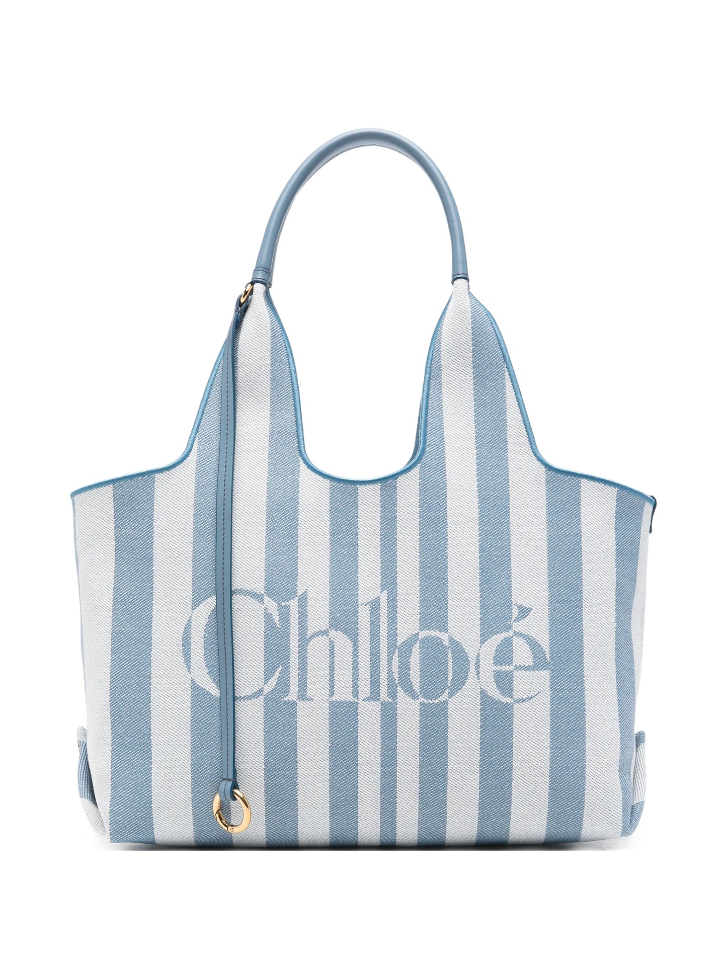 small Stripy east-west tote bag