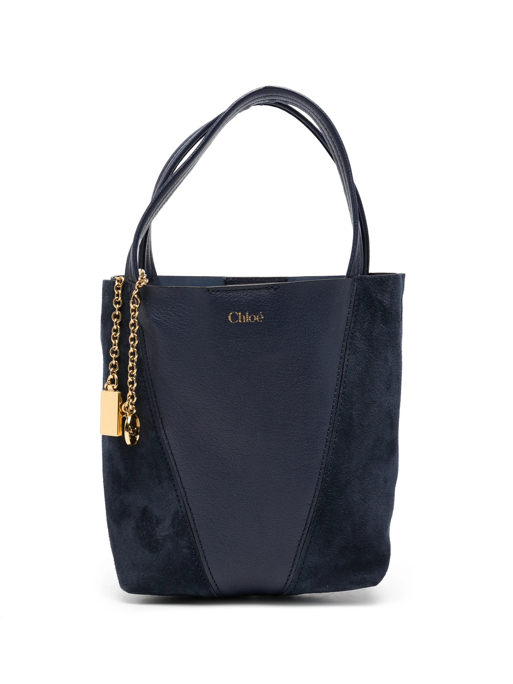 small Spin panelled tote bag