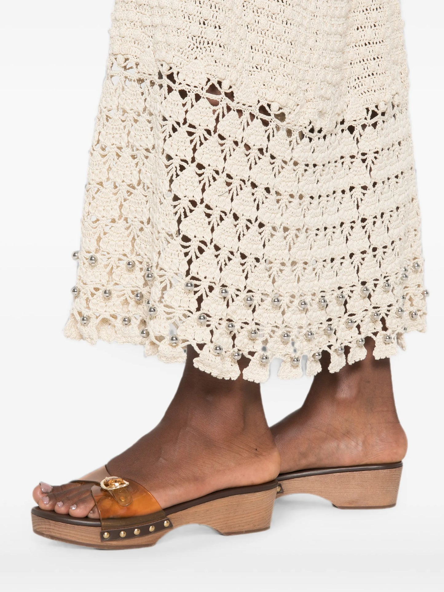 handmade midi skirt in crochet