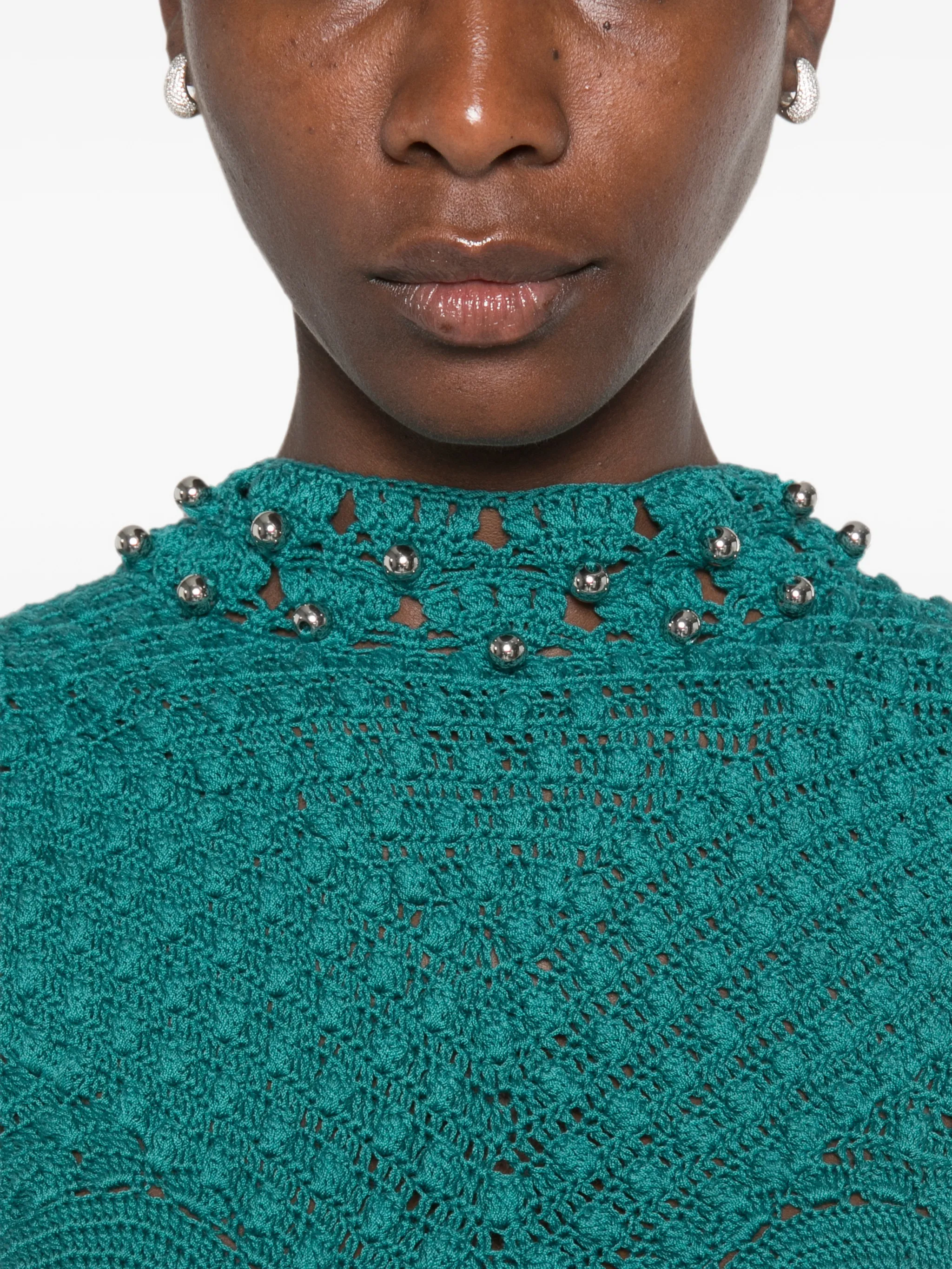 handmade sleeveless top in crochet