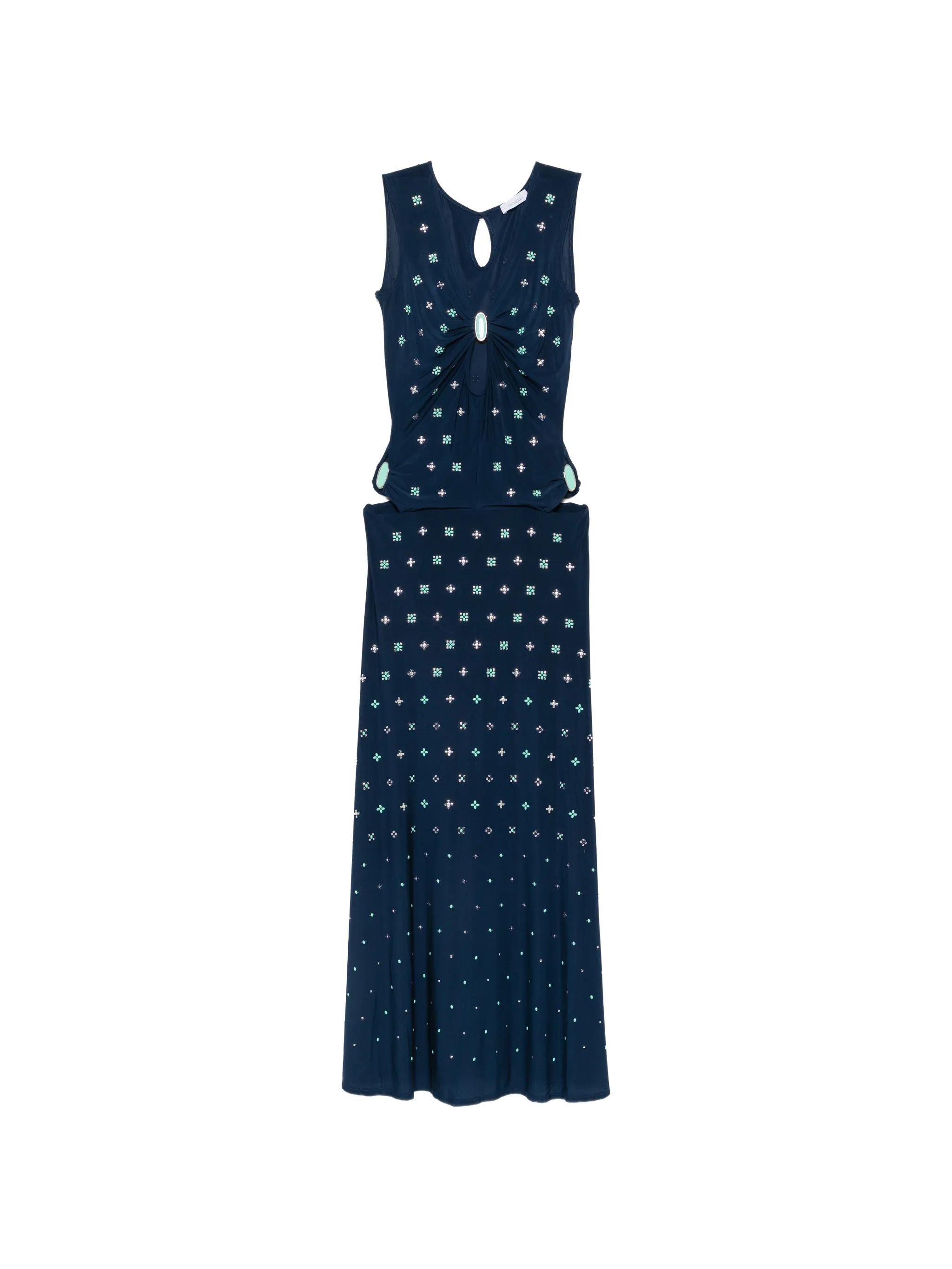 embellished cut-out maxi dress