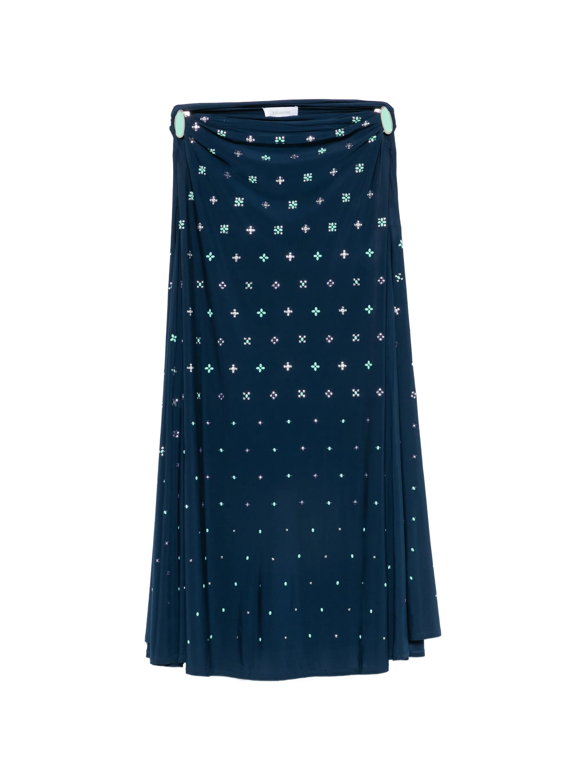 embellished cut-out skirt