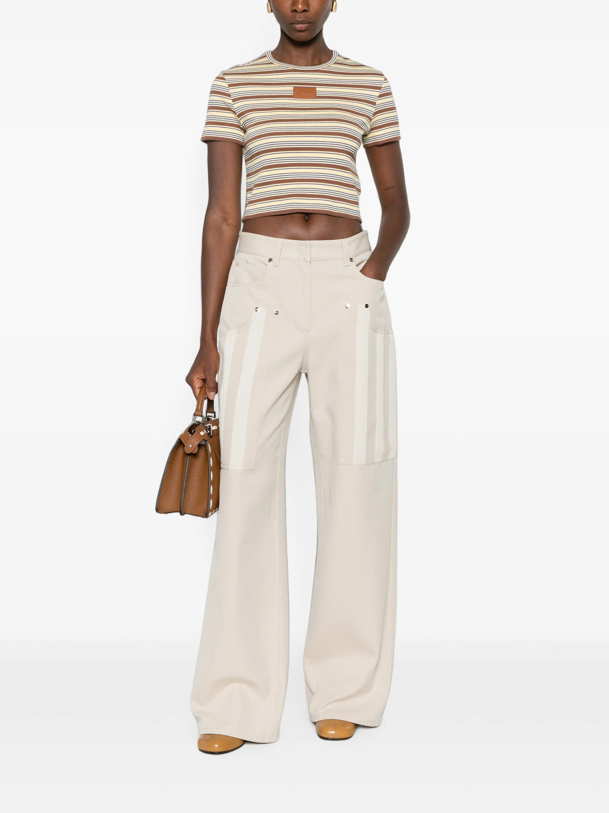 belt-loop wide-leg jeans