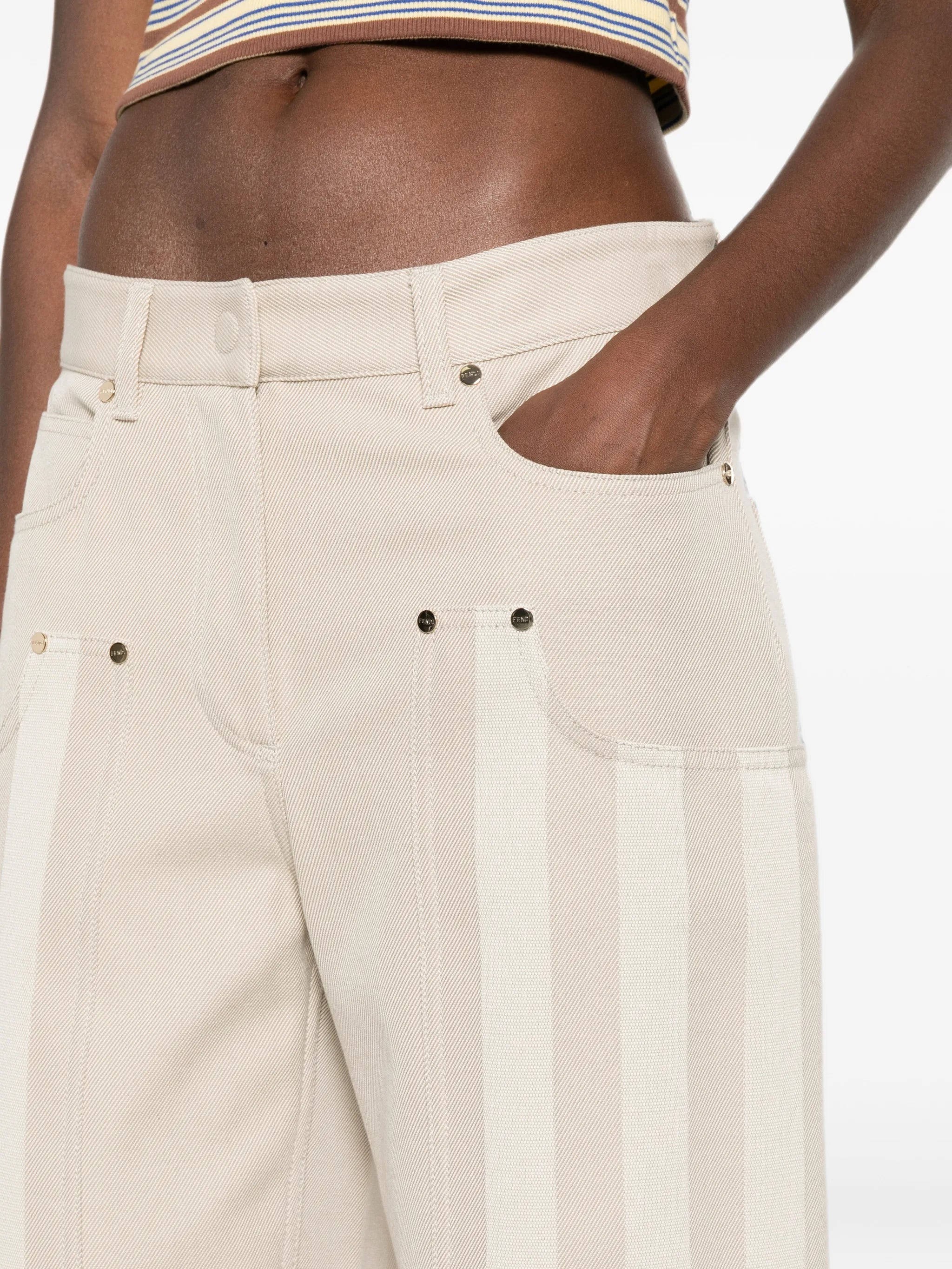 belt-loop wide-leg jeans