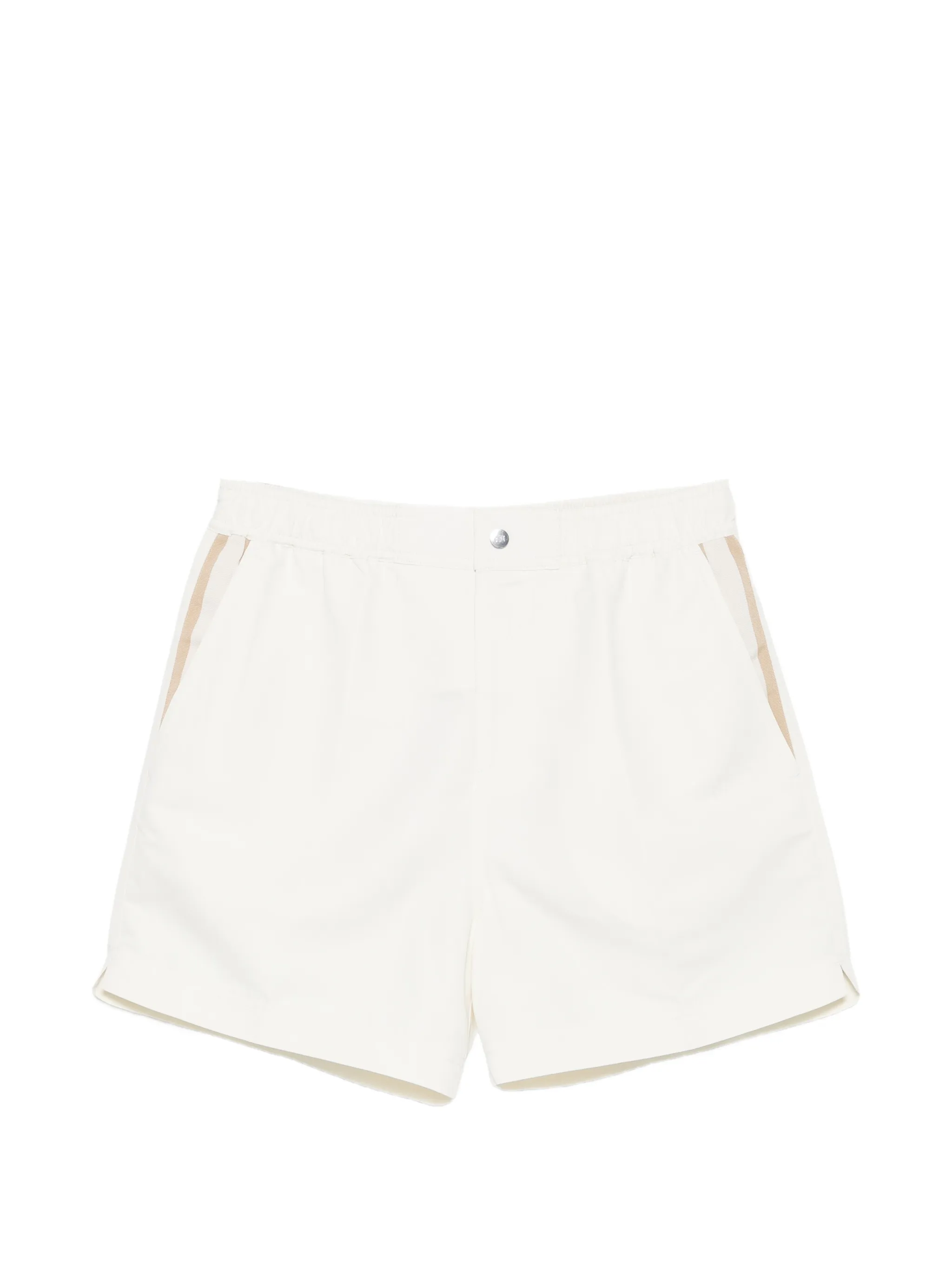 button-fastening swim shorts