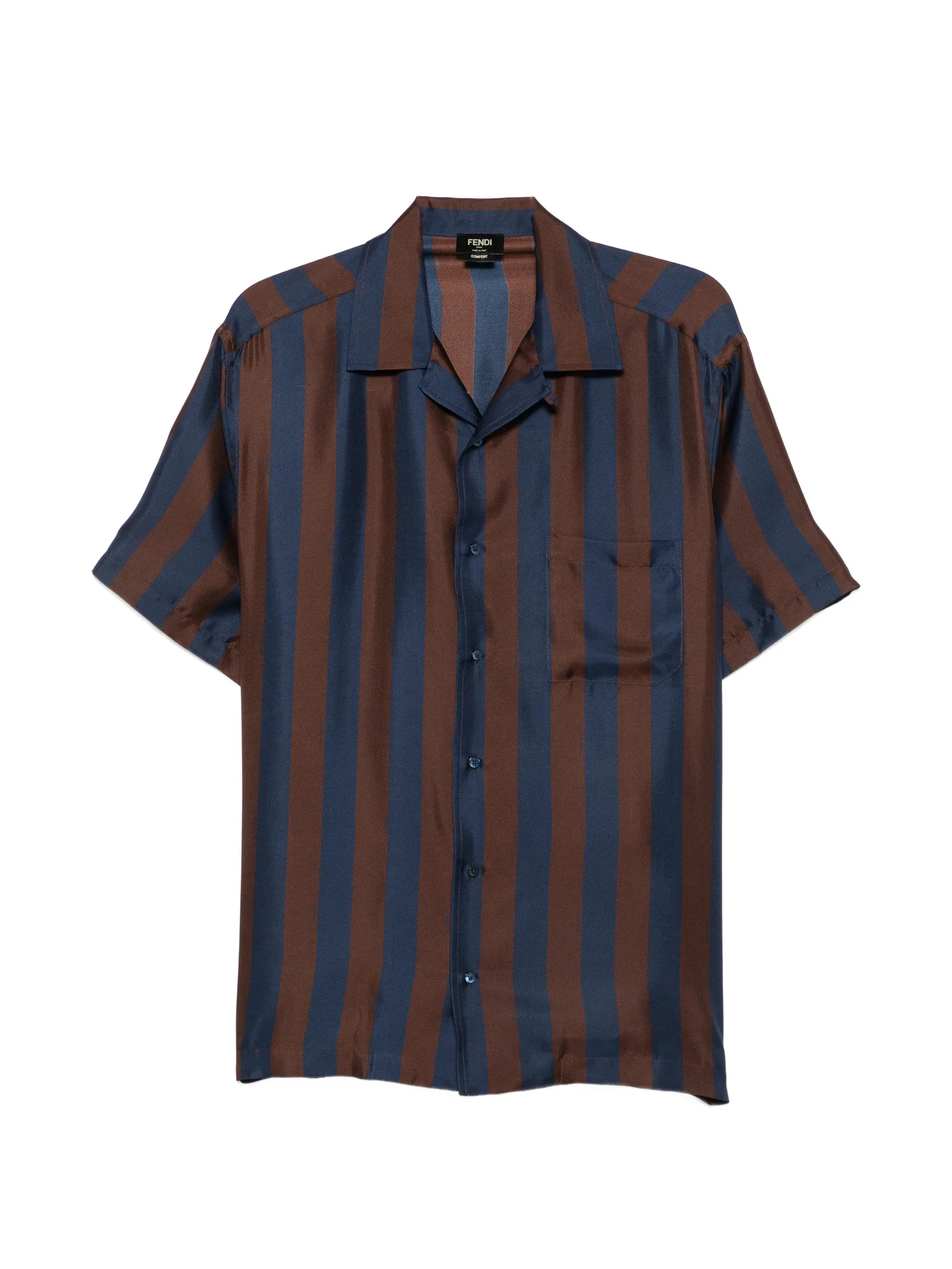 striped silk shirt