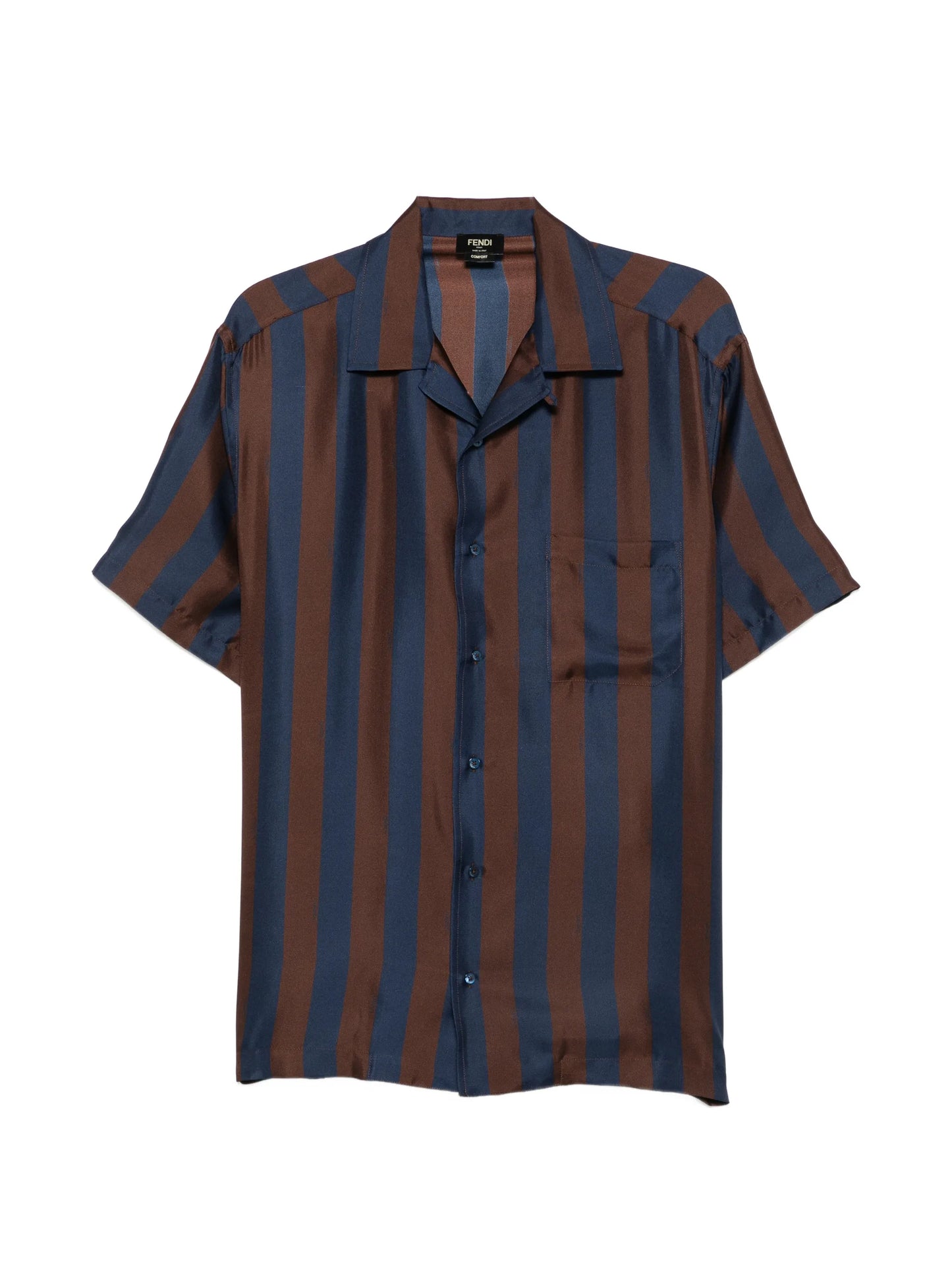 striped silk shirt