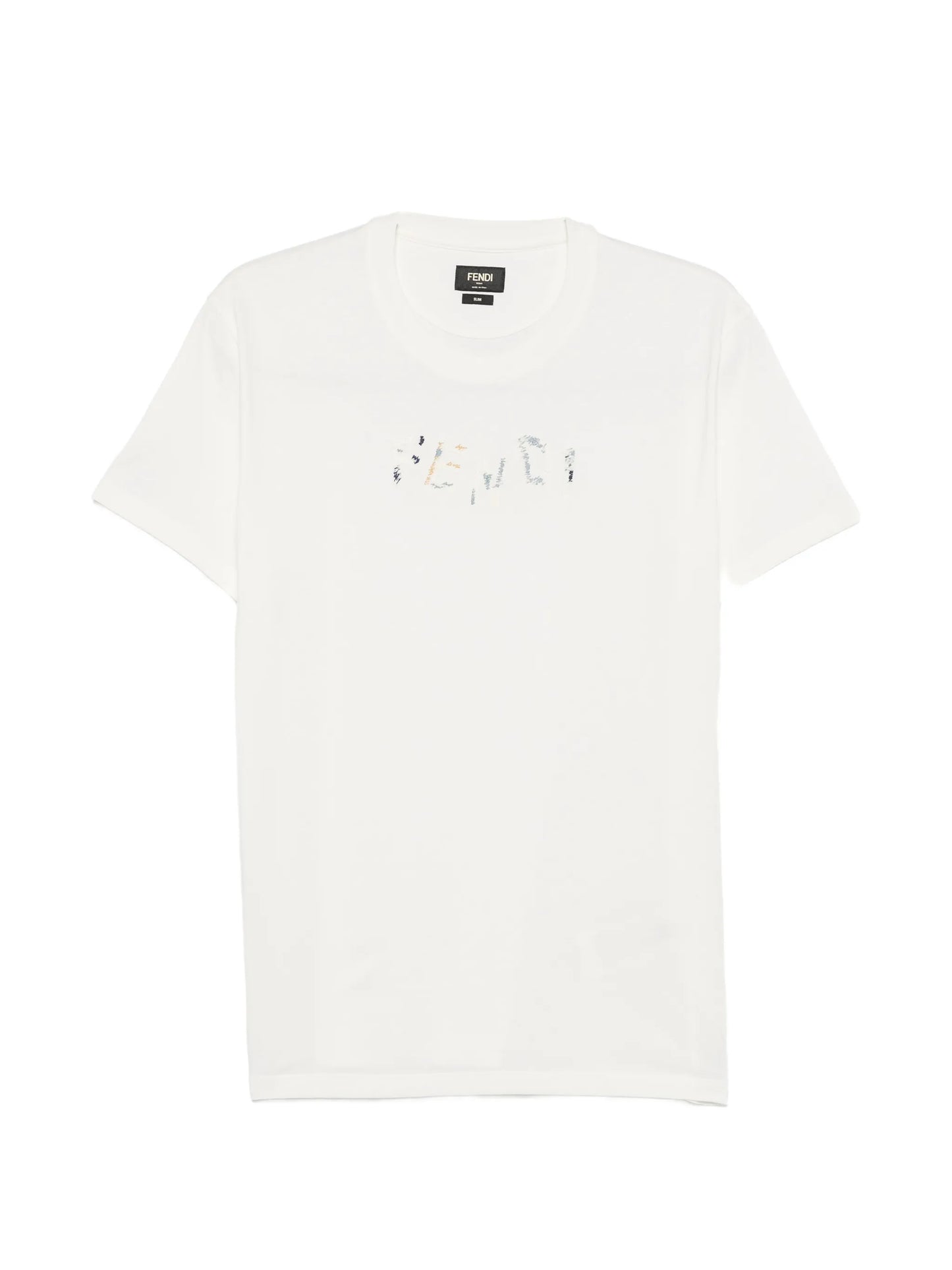 embroidered-logo T-shirt