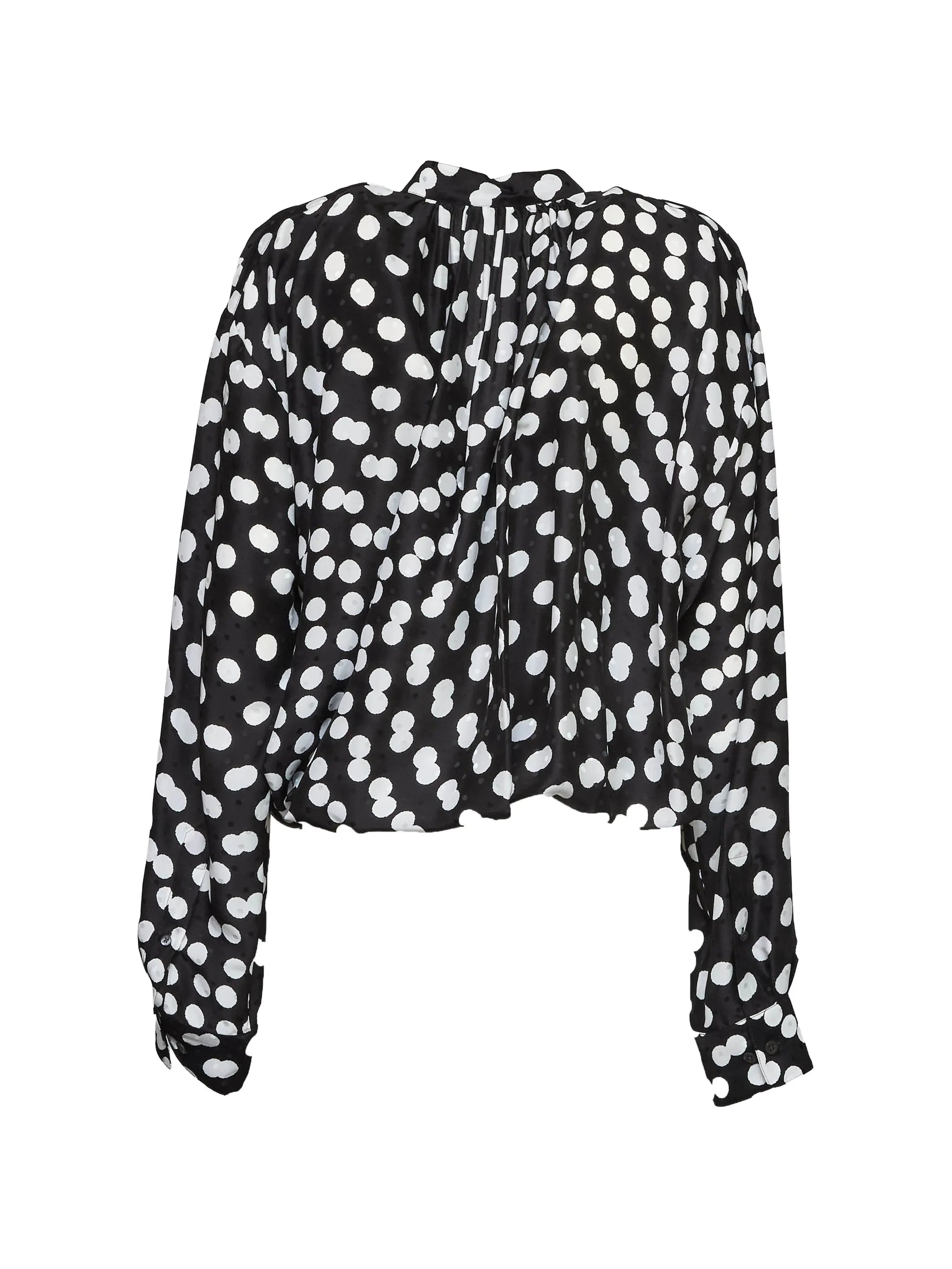 polka dot blouse