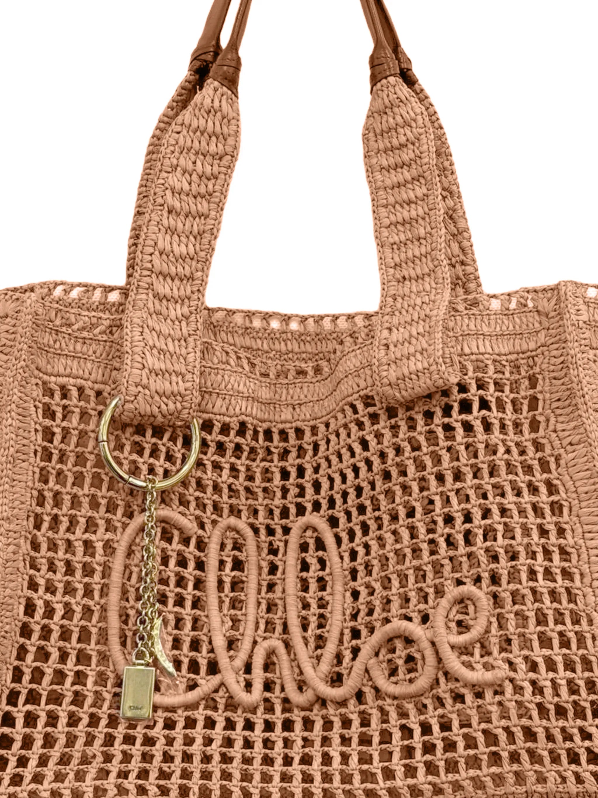 Summer Banana logo-charm tote bag