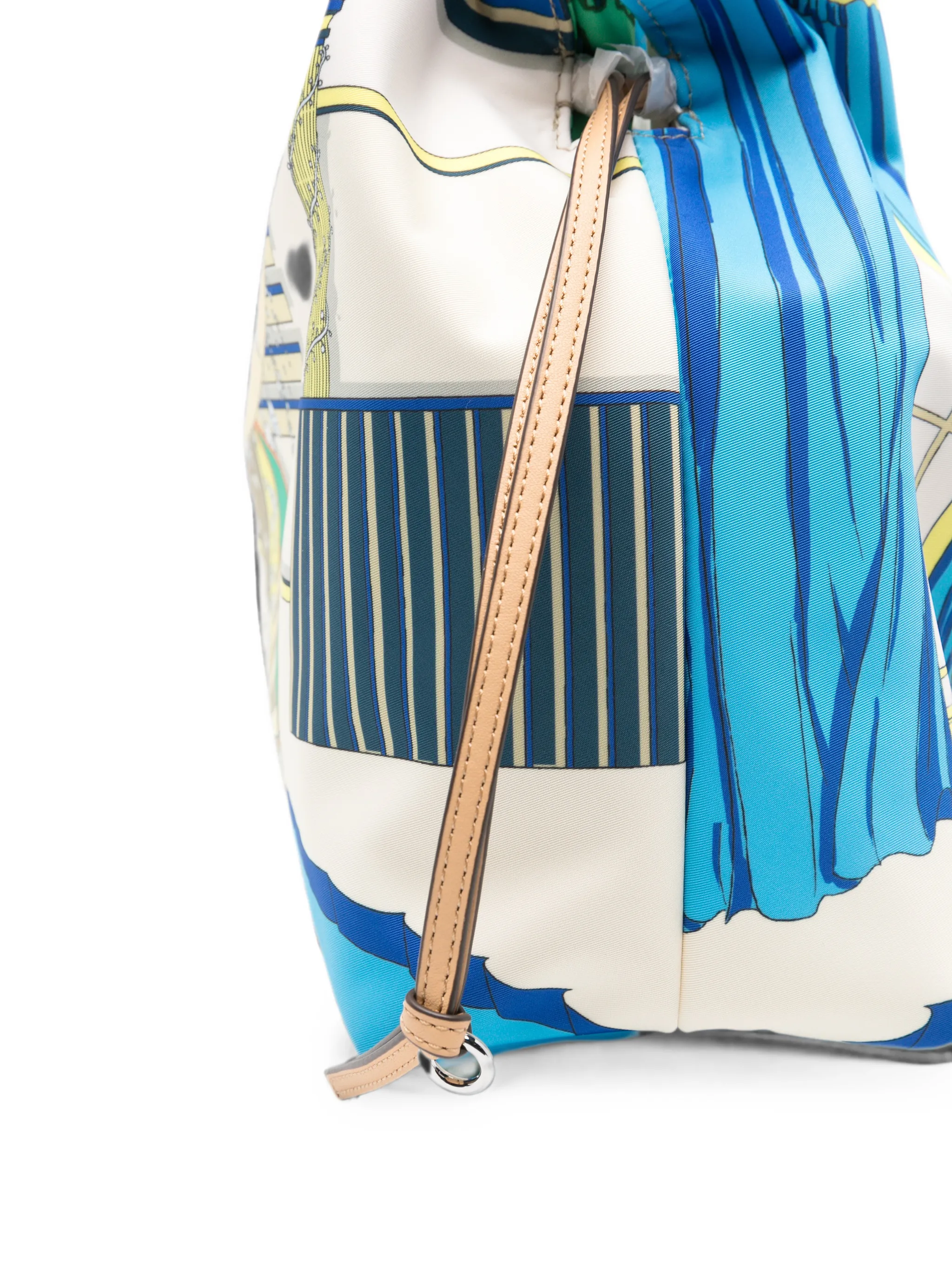 Ella printed drawstring tote bag