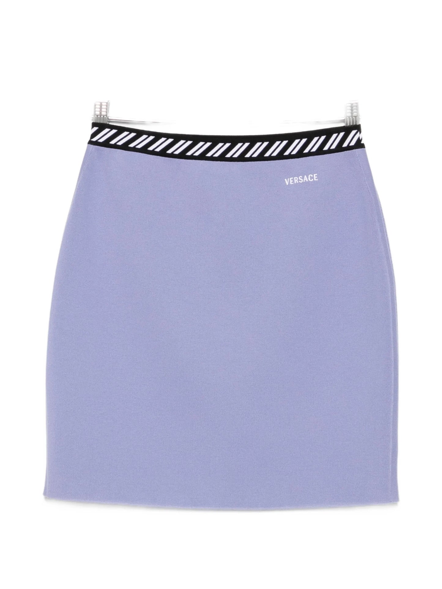 elasticated-waistband mini skirt