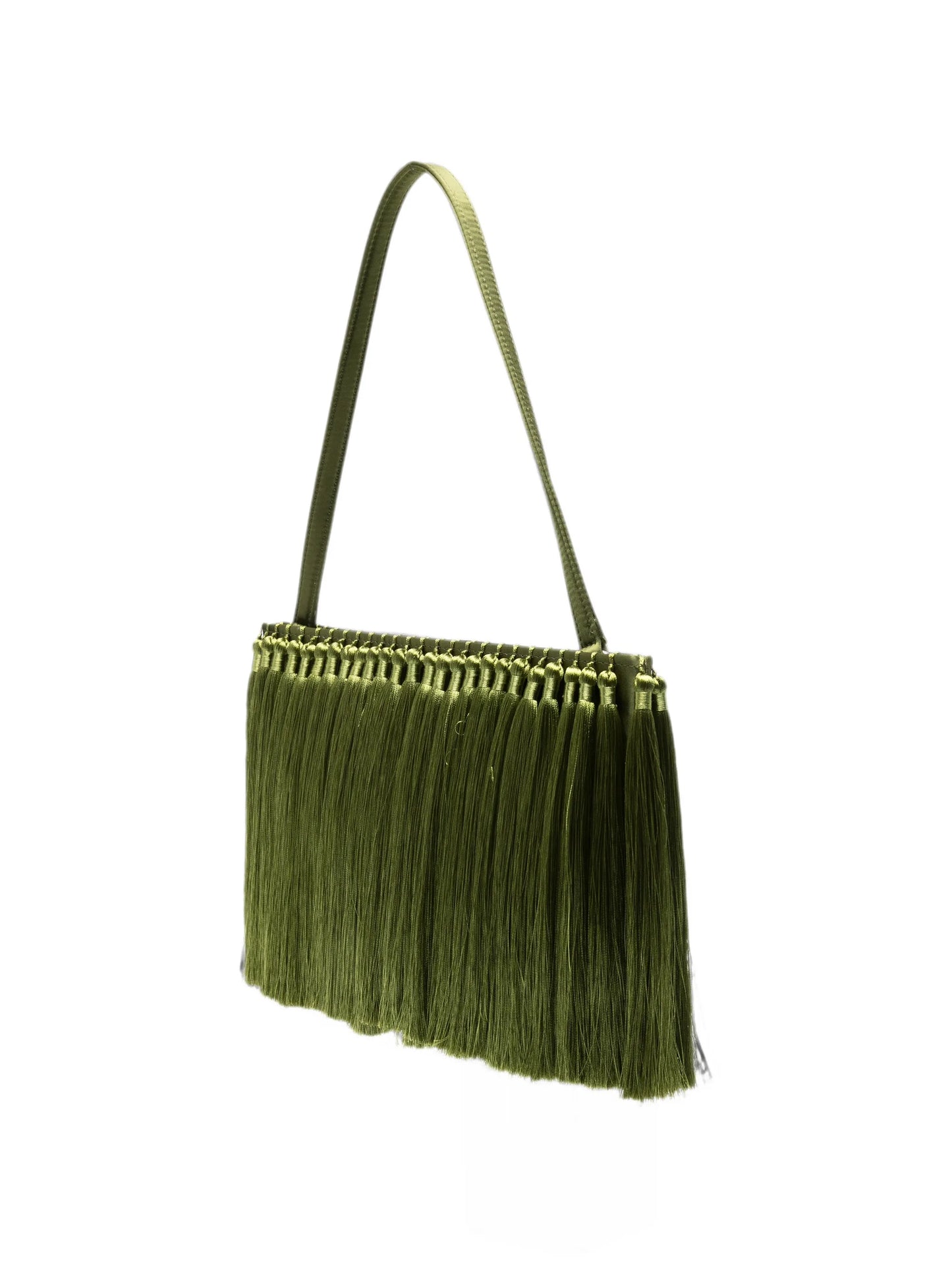 tassel-embellished clutch bag