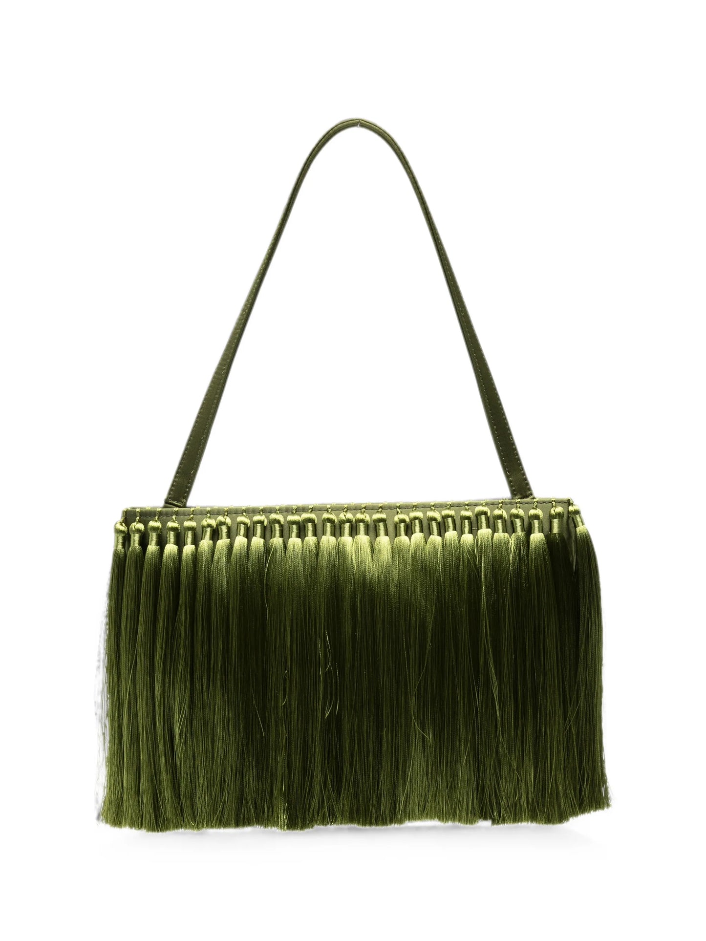 tassel-embellished clutch bag