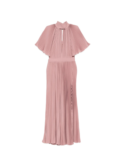 Anais pleated midi dress