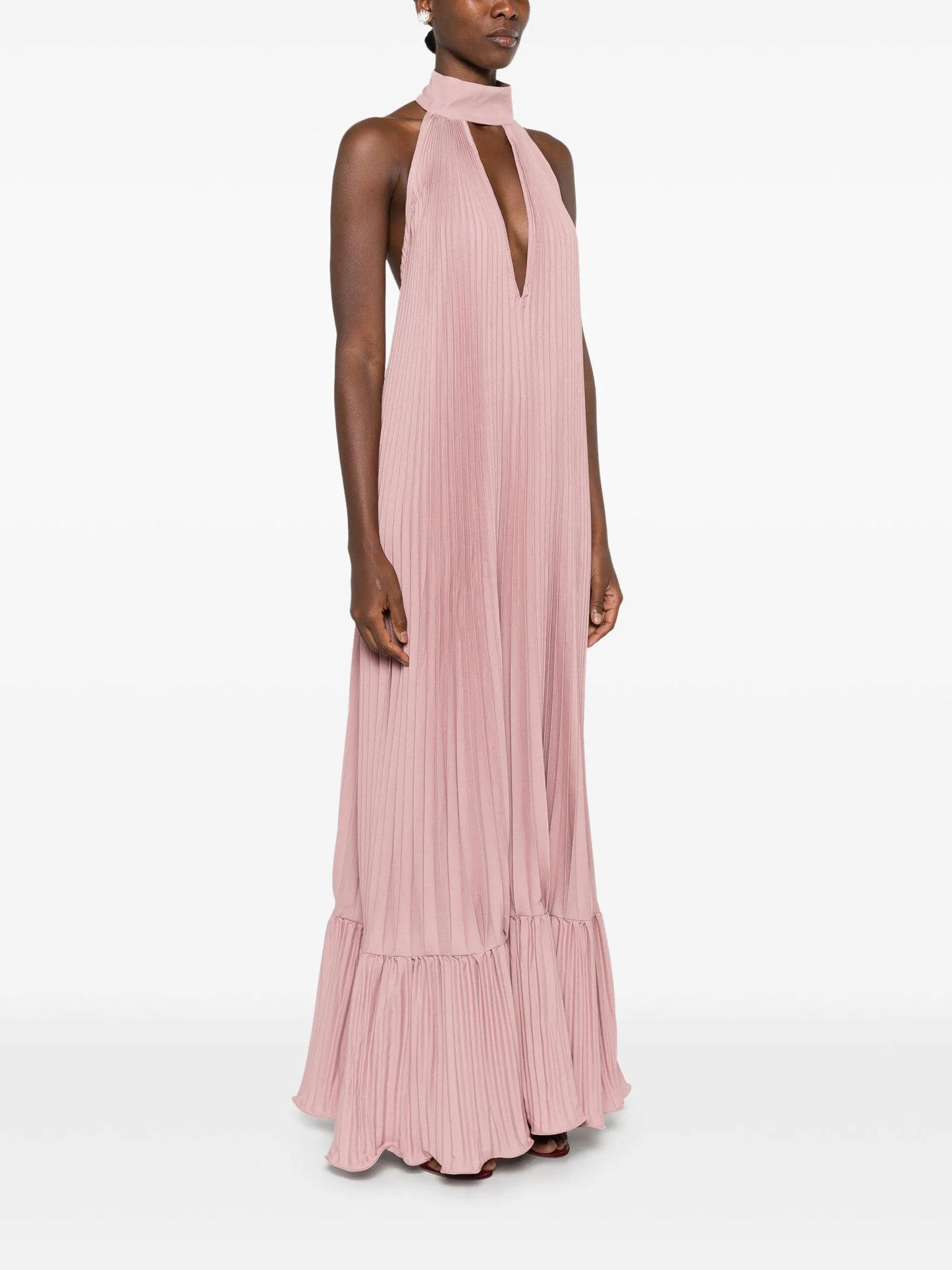 Libertie pleated maxi dress